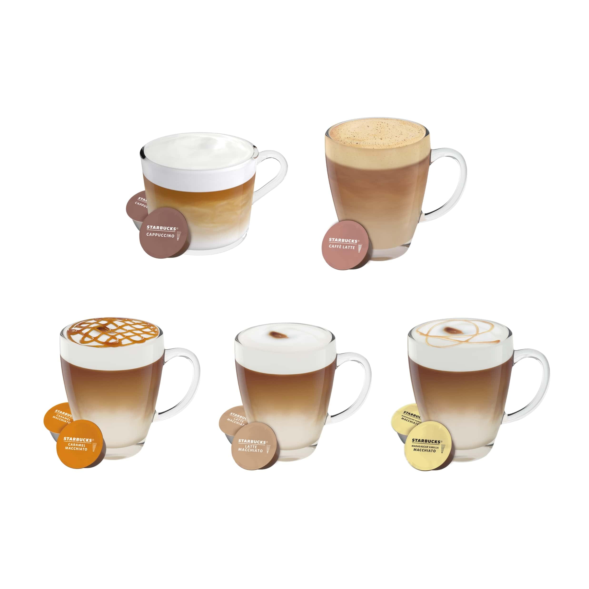STARBUCKS White Coffee Cup Variety Pack by NESCAFÉ Dolce Gusto | 12 Count (Pack of 6) 2