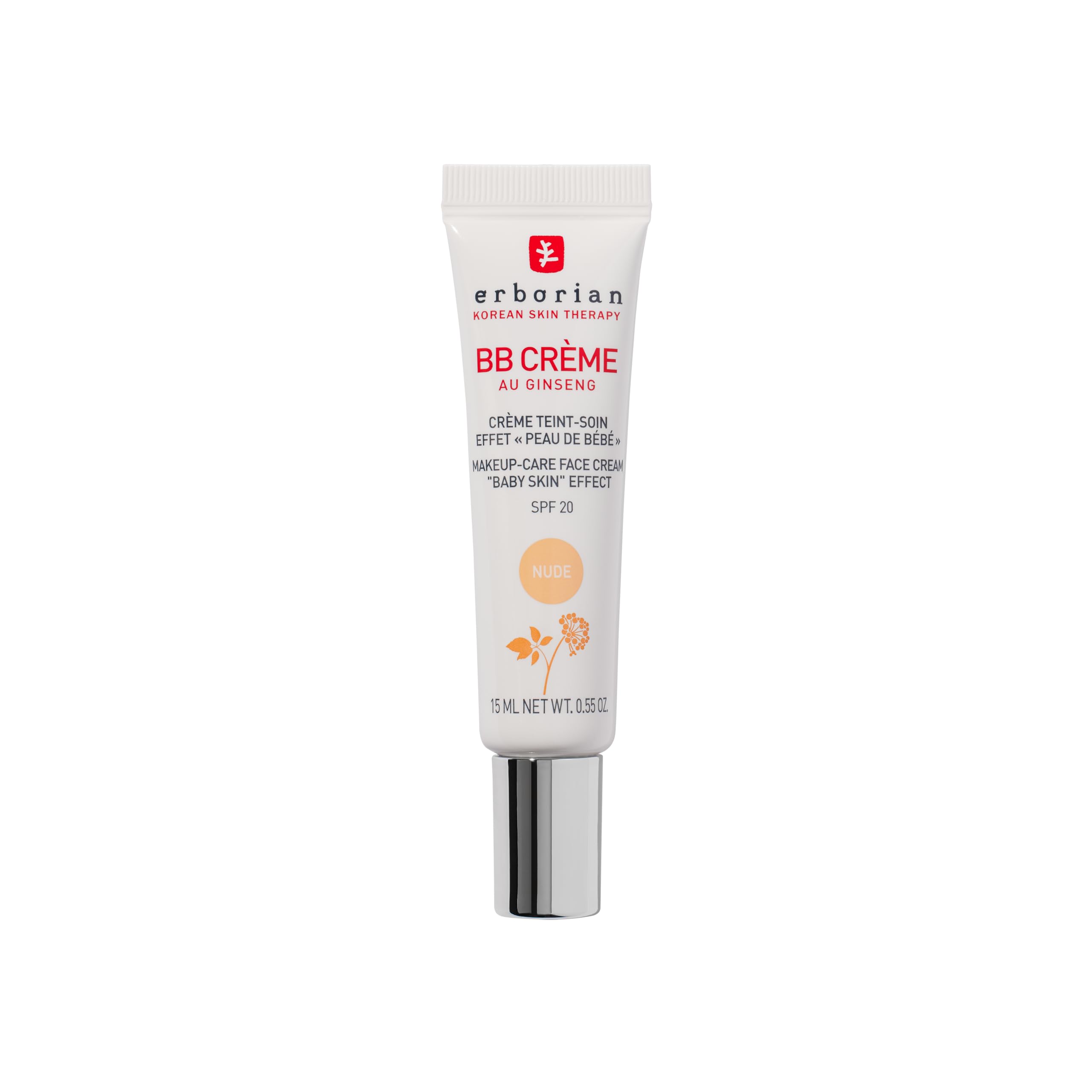 Erborian BB Cream with Ginseng - 'Baby Skin' Effect, SPF 20, Nude, 15 ml 1