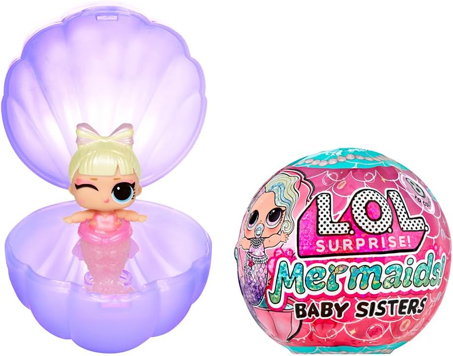 L.O.L. Surprise! Mermaids Baby Sisters - Colour-Changing Tails, 8 Random Dolls 1