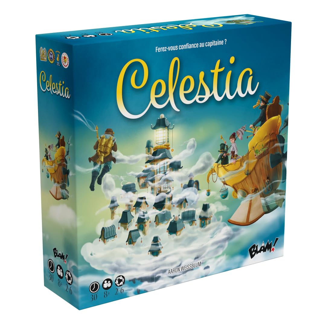 Blackrock Editions Celestia-Kartenspiel für 2–6 Spieler, ab 8 Jahren, 30 Minuten Spielzeit (französische Version)
