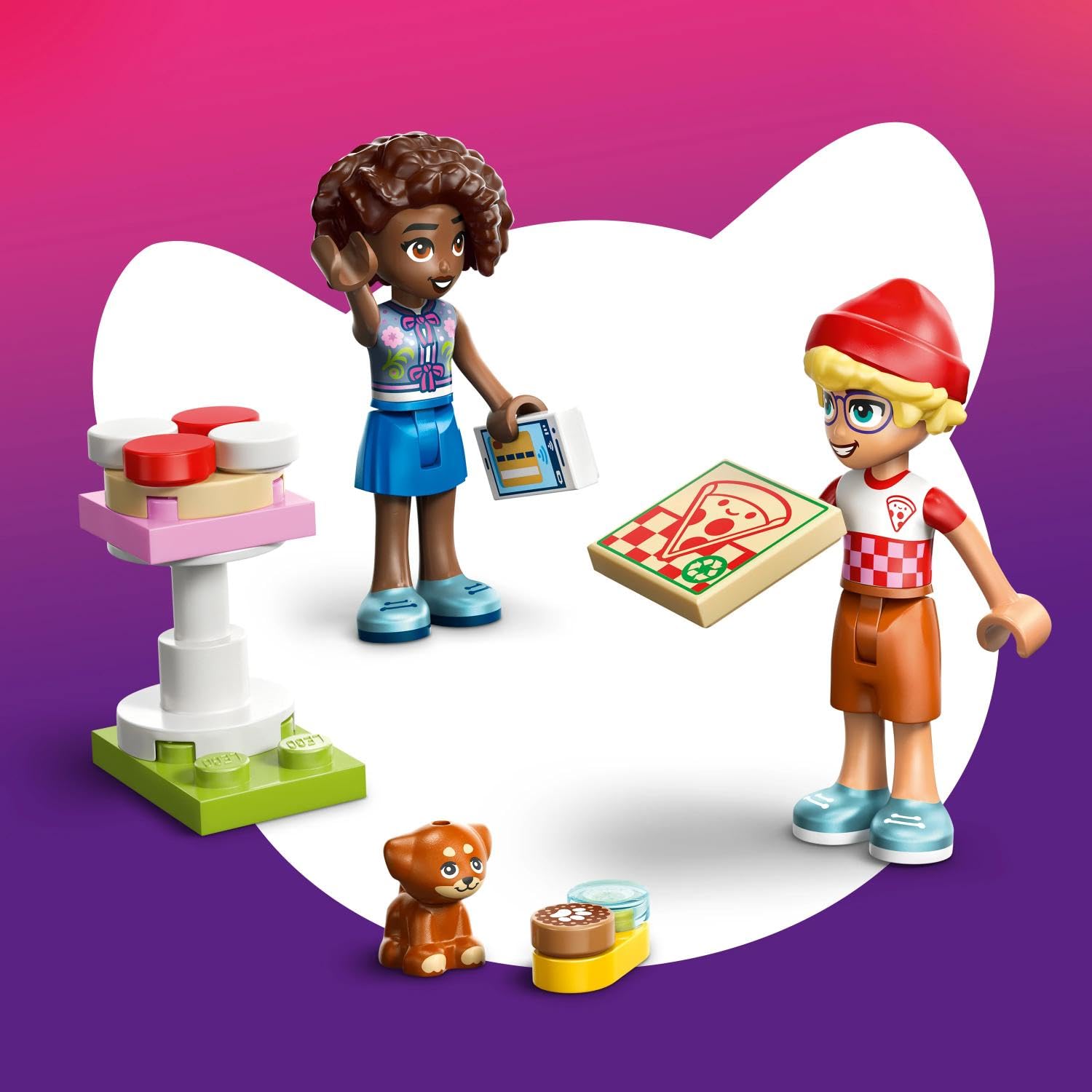 LEGO Friends Pizza Truck Toy Set 42694 | Role-Play w/ 2 Mini Dolls & Puppy | Ages 6+ 3