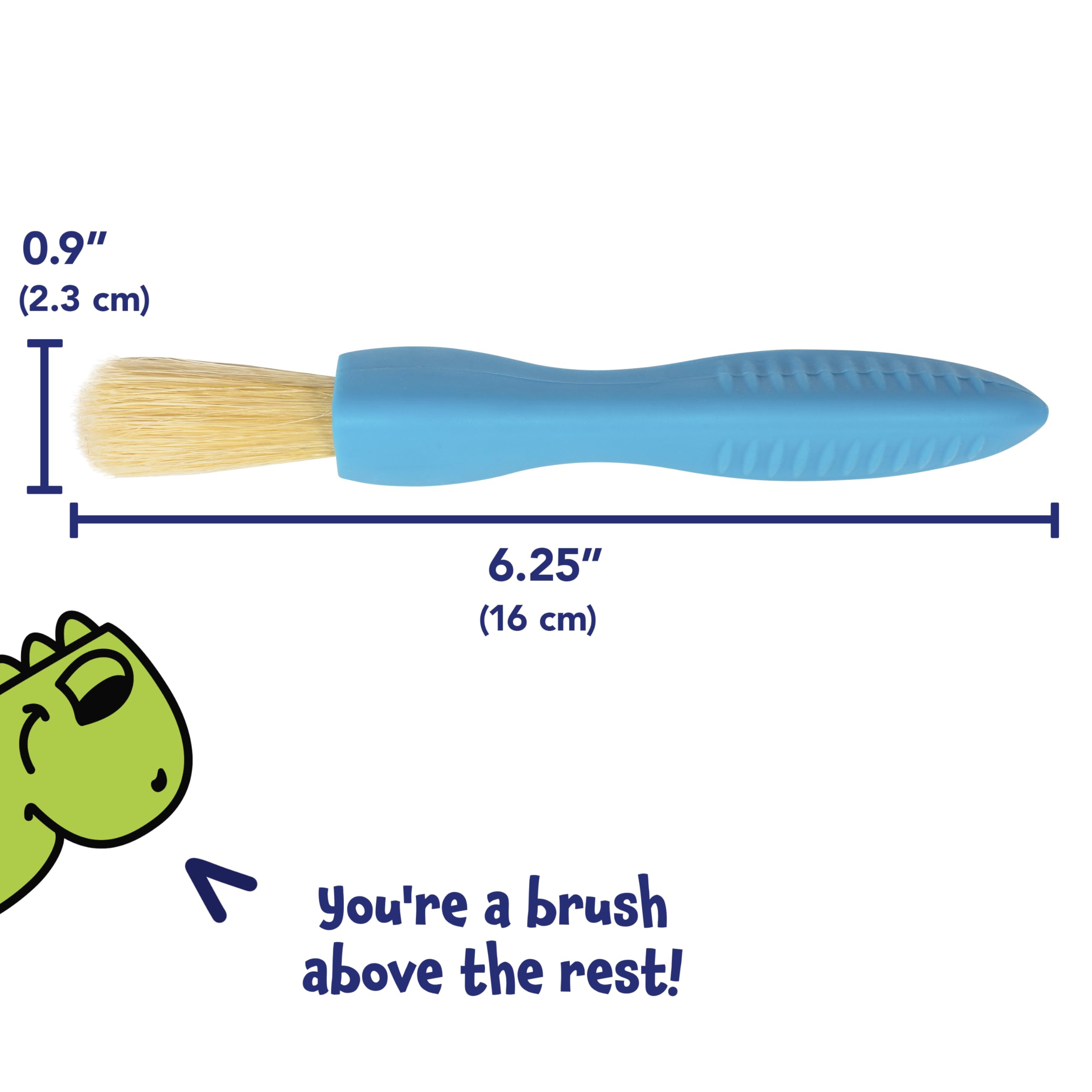 READY 2 LEARN Triangle Grip Paint Brushes - Set of 6 | Ages 18m+ | Promotes Writing Grip 3