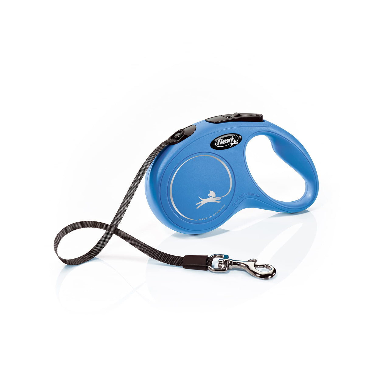 flexi Classic S Retractable Lead for Dogs up to 15 kg - 5 m, Blue