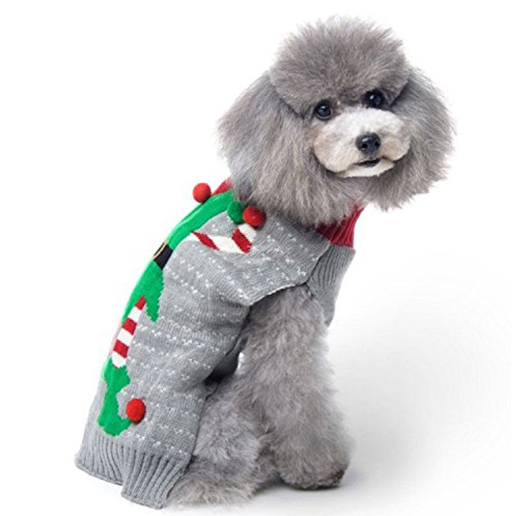 BOBIBI Ugly Christmas Dog Sweater - Clown Knitwear, Medium