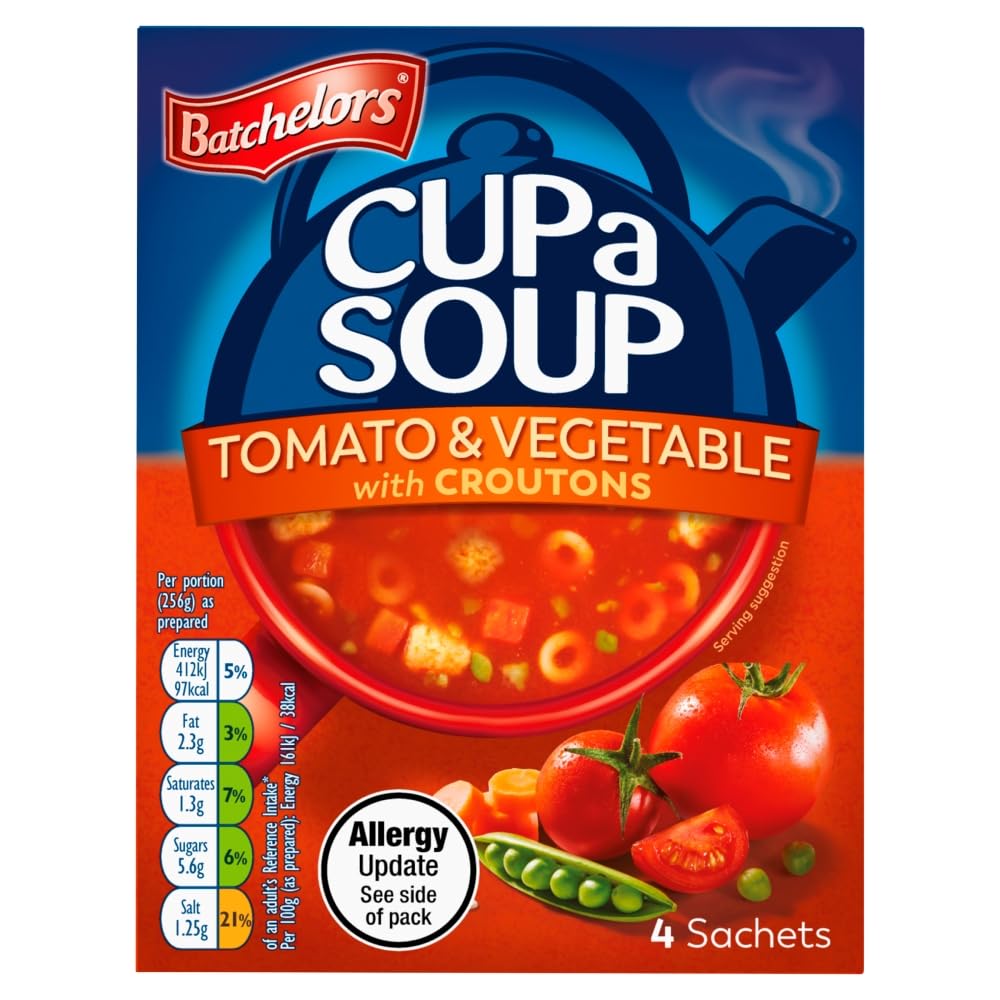 Batchelors Cup a Soup Tomato & Vegetable Instant Soup Sachets, 104 g Box 3