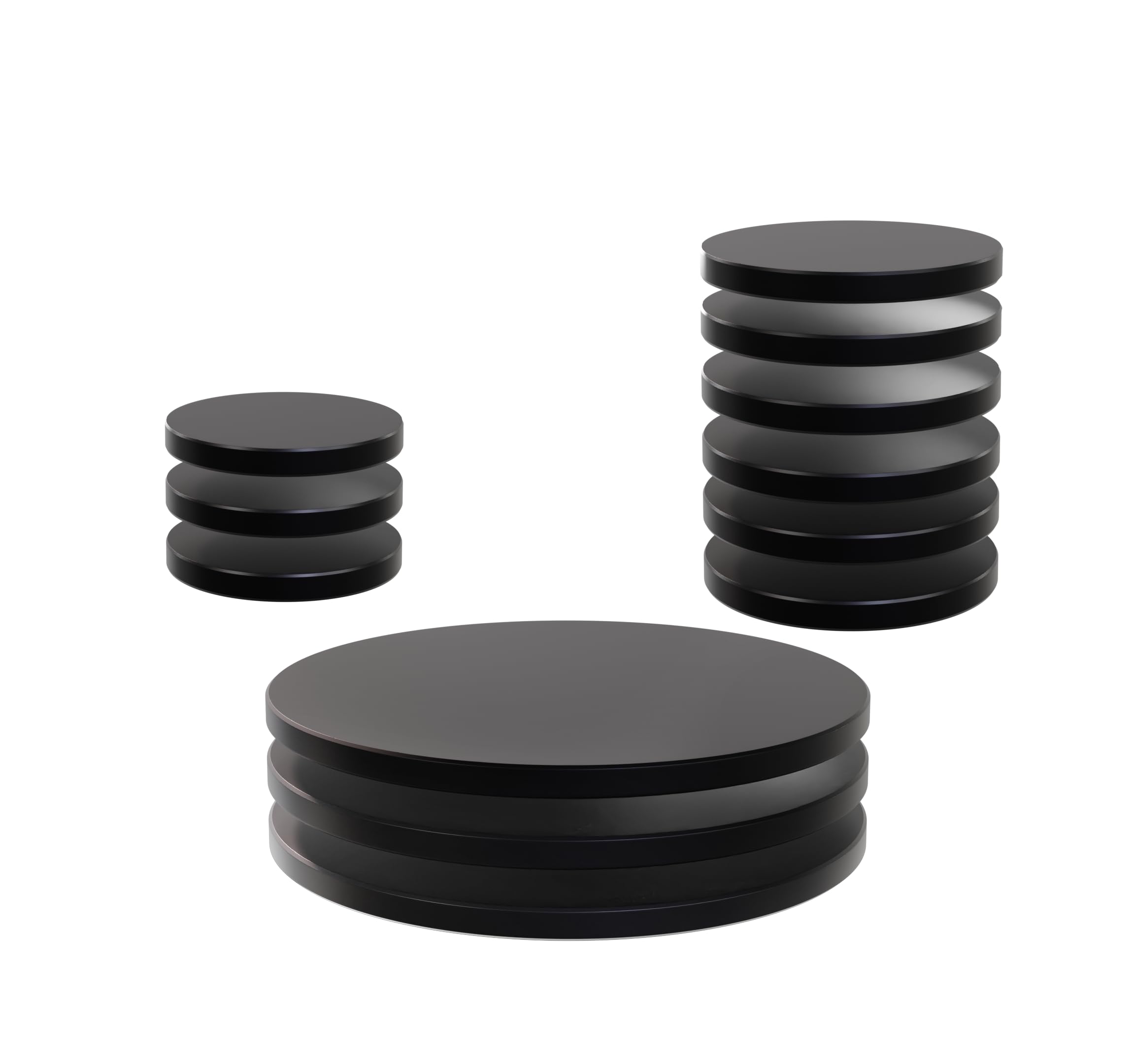 WizKids Plastic Miniature Bases - Black, 12 Count Assortment | Low Profile Design | For Tabletop Gaming 1