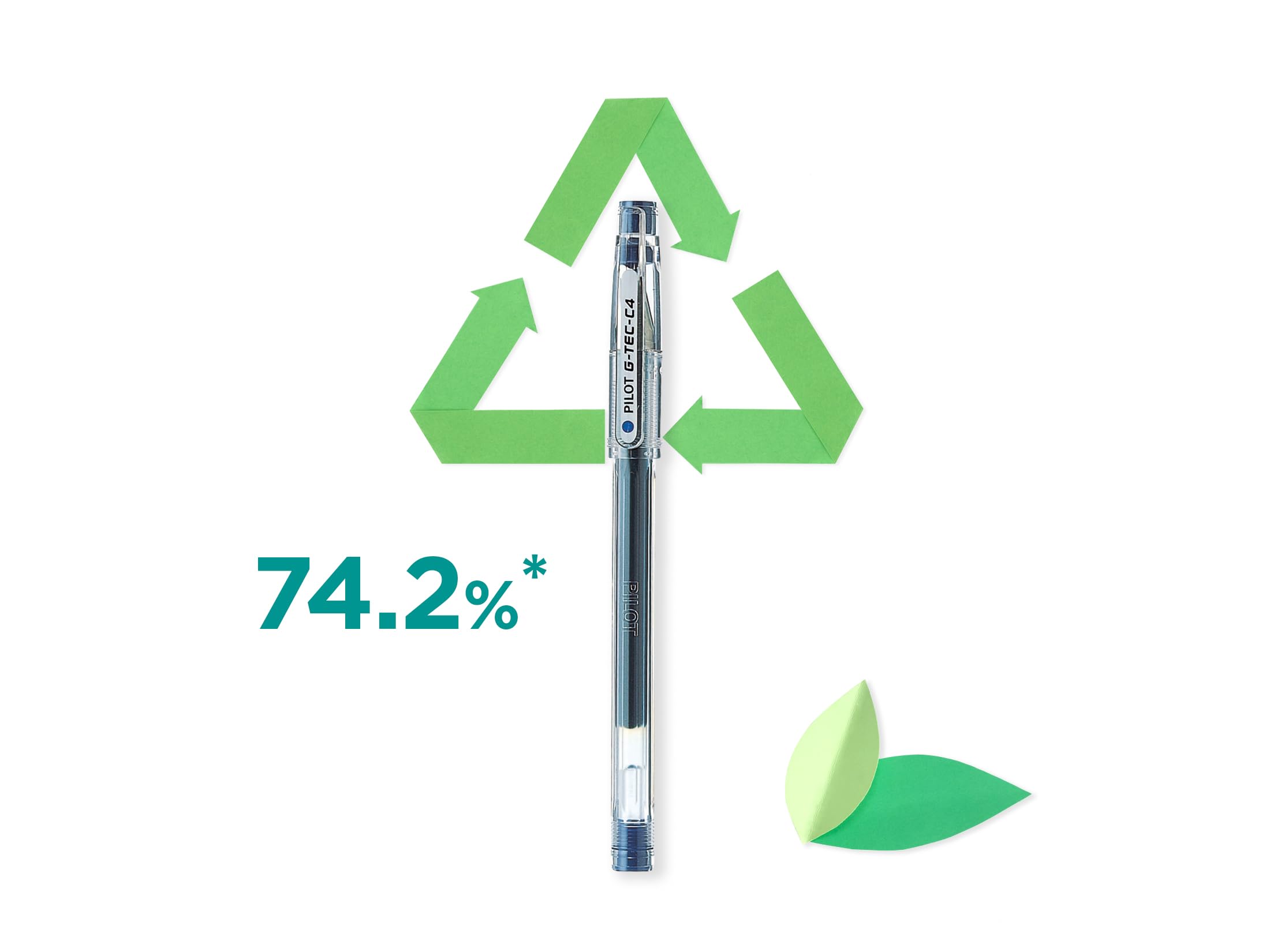 PILOT G-Tec C4 Gel Rollerball Pen Set - 0.4mm Extra Fine Line | Black, Blue, Red, Green | Pack of 4 3