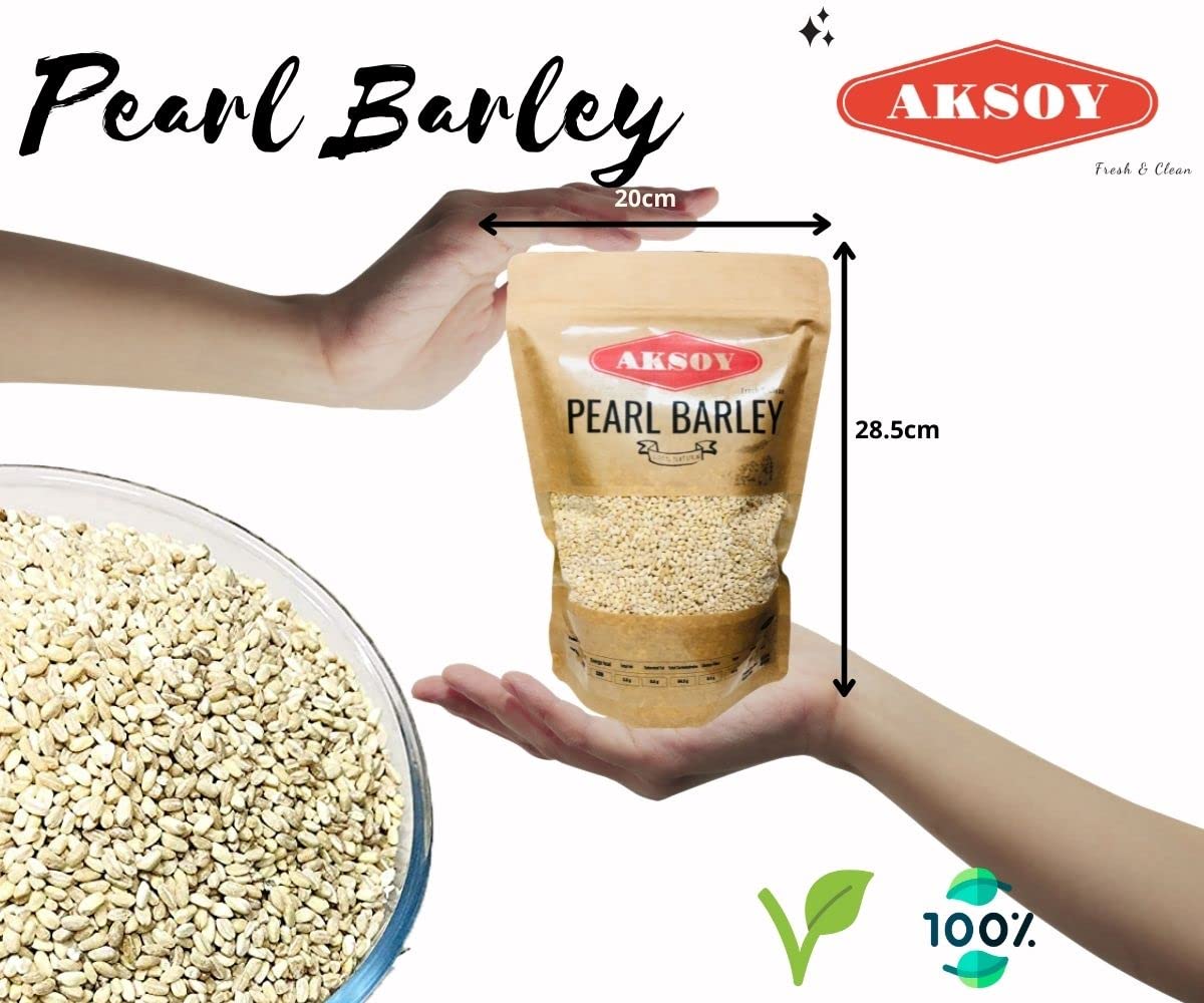 AKSOY Wholefoods Pearl Barley - 1.25KG Bag | High Fiber Grain for Soups & Salads 4