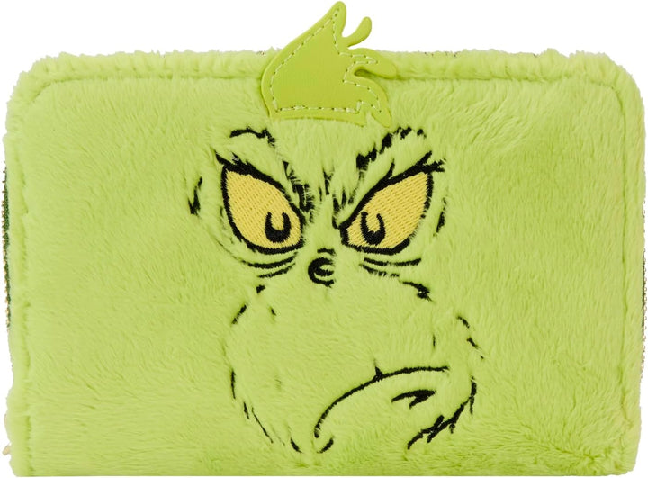 Loungefly Dr. Seuss How the Grinch Stole Christmas Plush Zip Around Wallet (DSSWA0024)