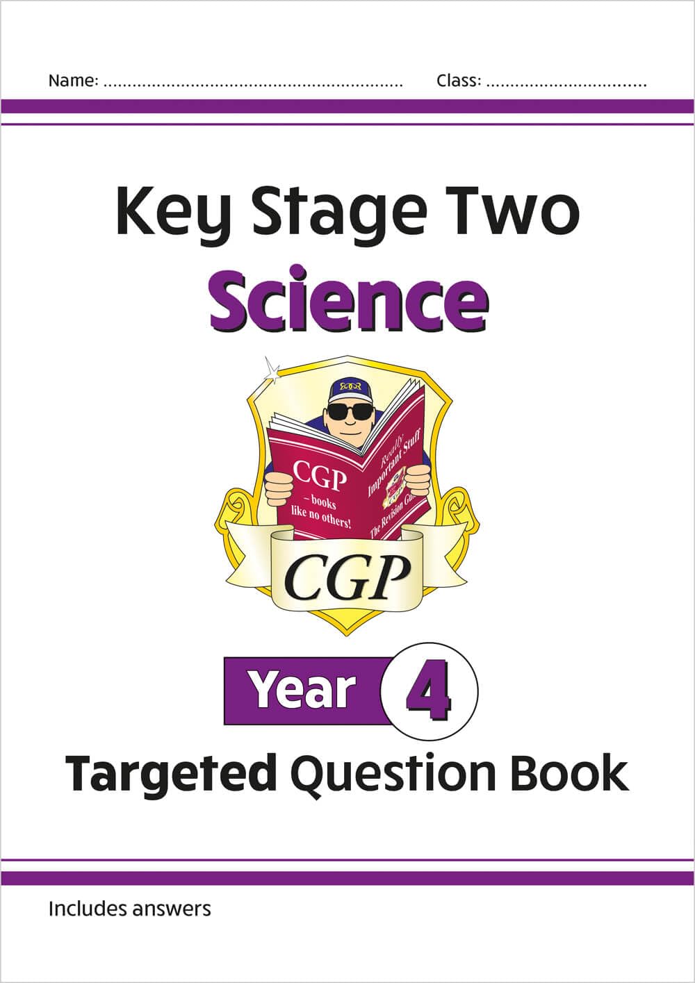 Coordination Group Publications Ltd (CGP) KS2 Science Year 4 Targeted Question Book - Ages 8+ | Paperback | 48 Pages