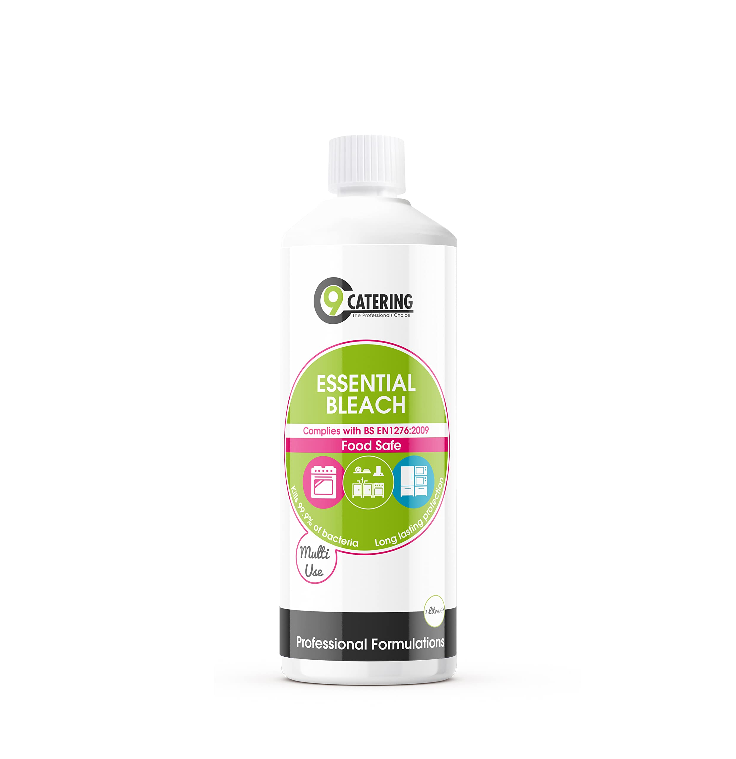 C 9 Catering Essential Bleach - Professional-Grade Kitchen Cleaner | 1 Litre Liquid 1