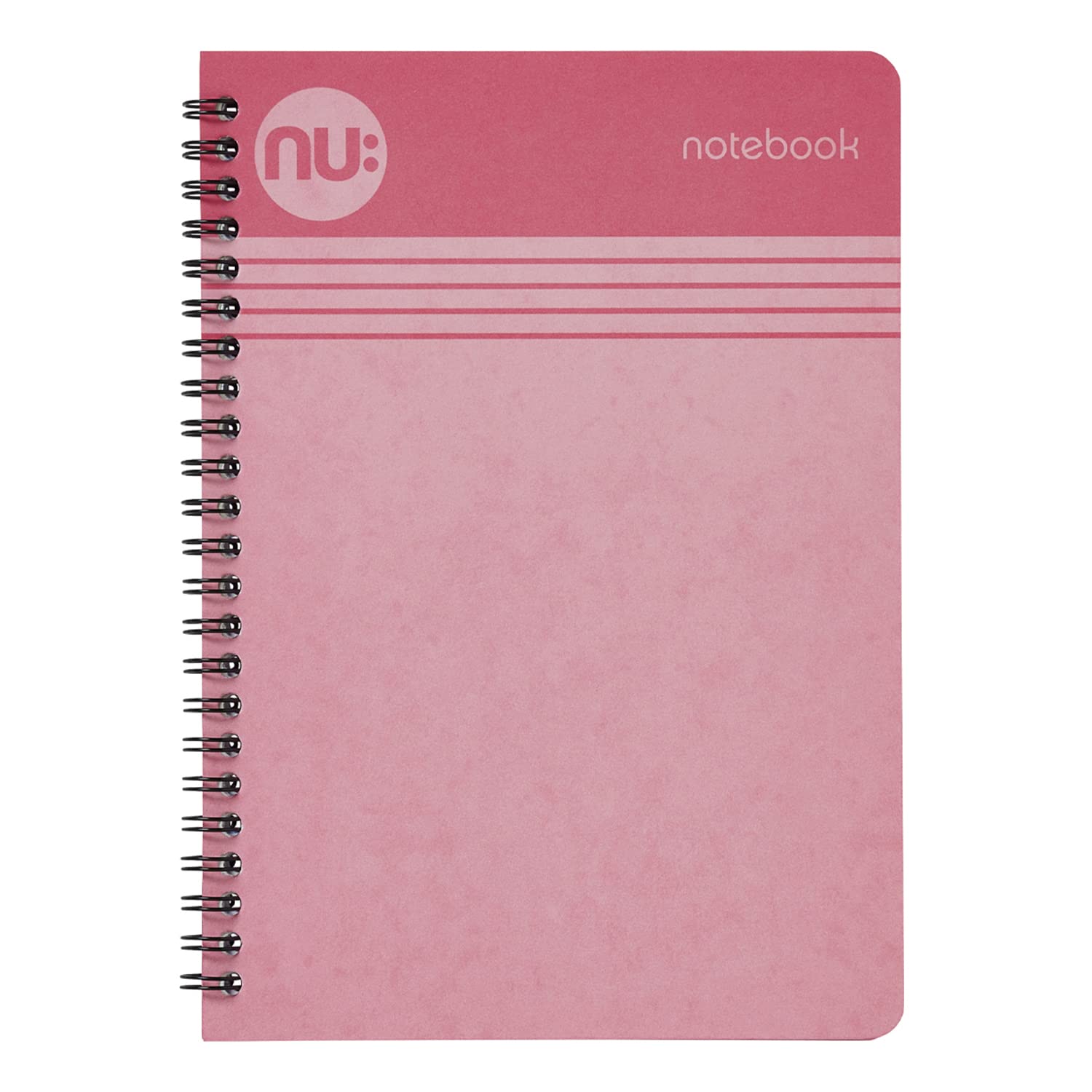 nu: Cloud Pastels Wirebound Notebook - A4 Ruled | 80gsm FSC Paper | Pink Soft Cover