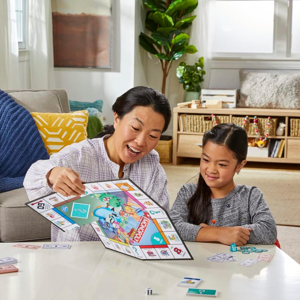 Monopoly Junior Board Game, 2-Sided Gameboard, 2 Games in 1 4