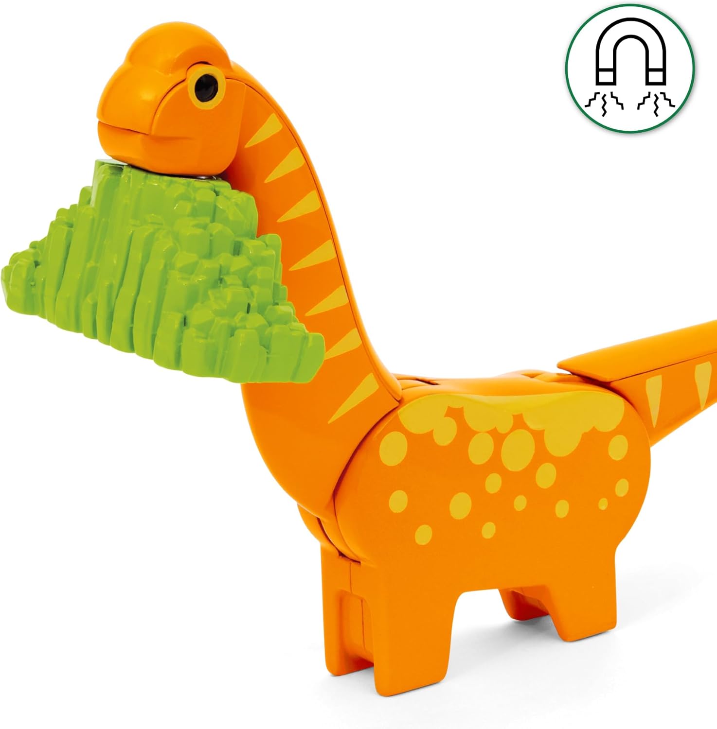 BRIO World Dinosaur Circle Toy Train Set - 12-Piece Wooden Railway Playset for Kids 3+ 4
