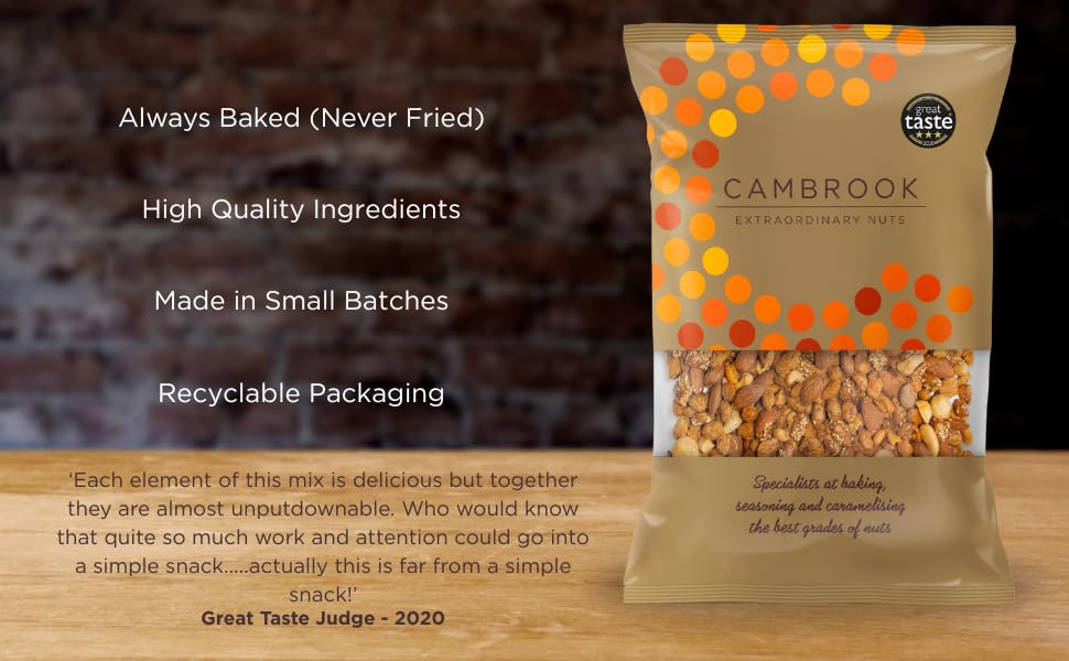 C Cambrook Extraordinary Nuts Mix 6 - Salted, Smoked & Caramelised Mixed Nuts | 1kg Bag 2