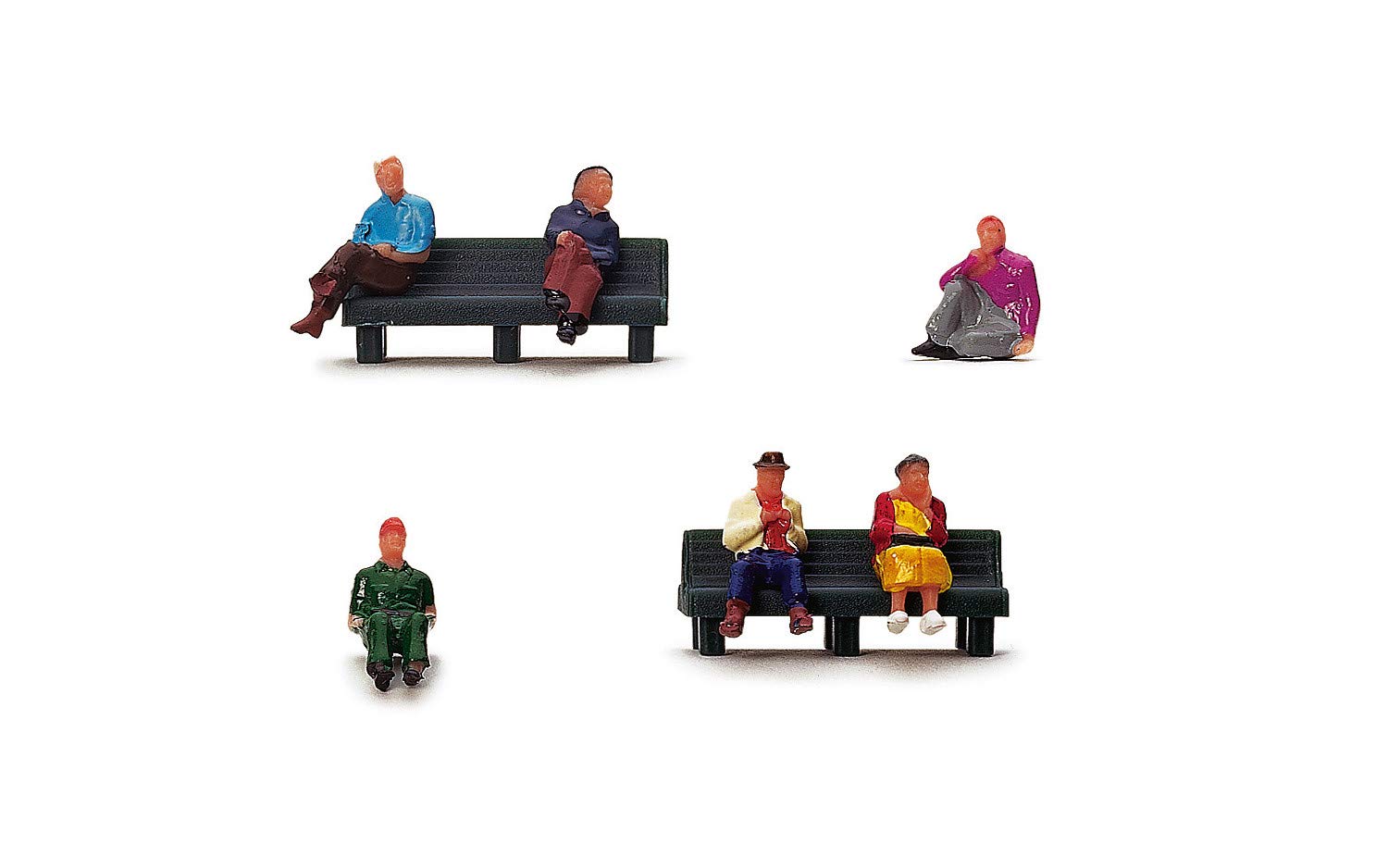 Hornby Sitting People Model Railway Accessory Set R7119 5