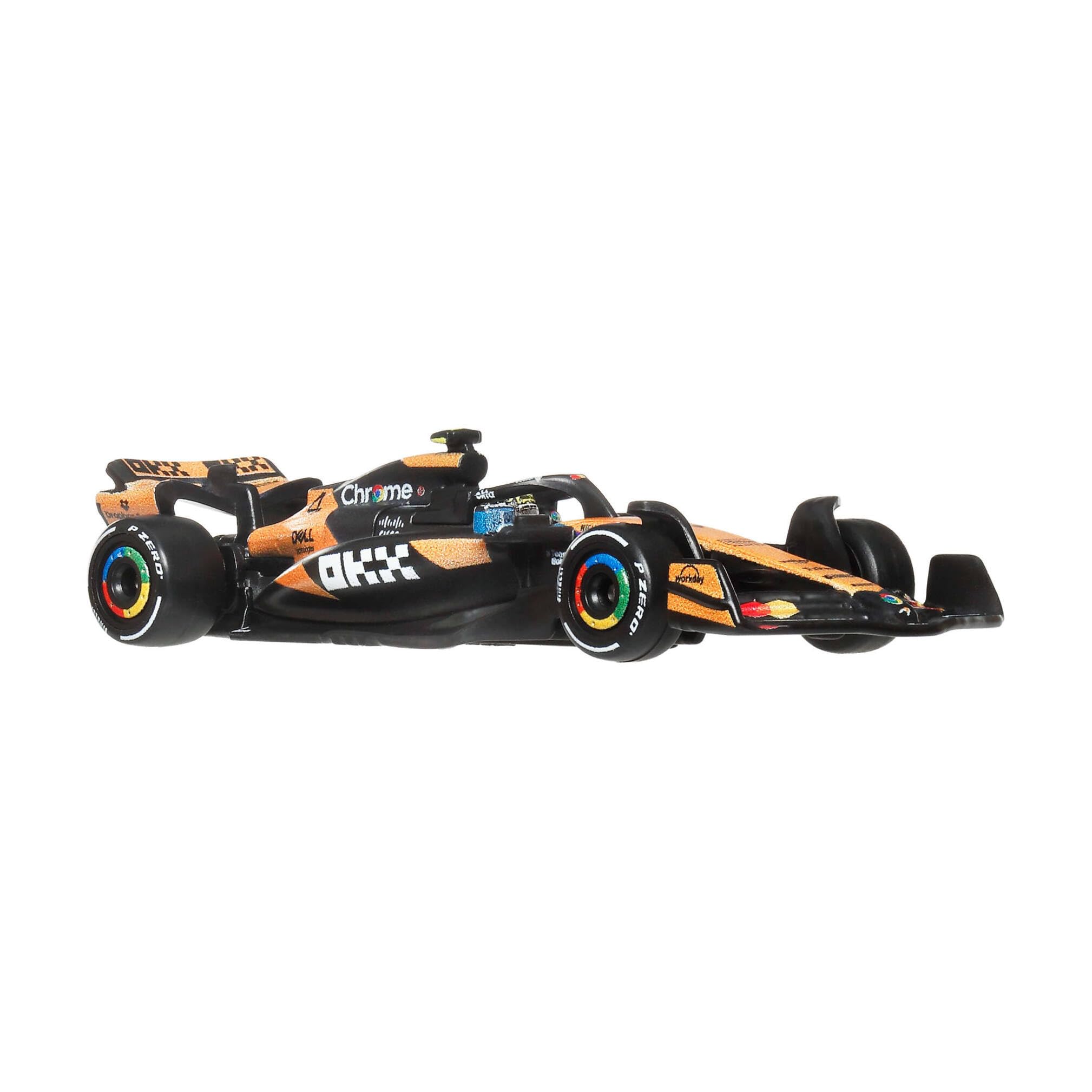 Hot Wheels 1:64 Scale McLaren #4 Lando Norris F1 Die-Cast Collectible JKD88 5