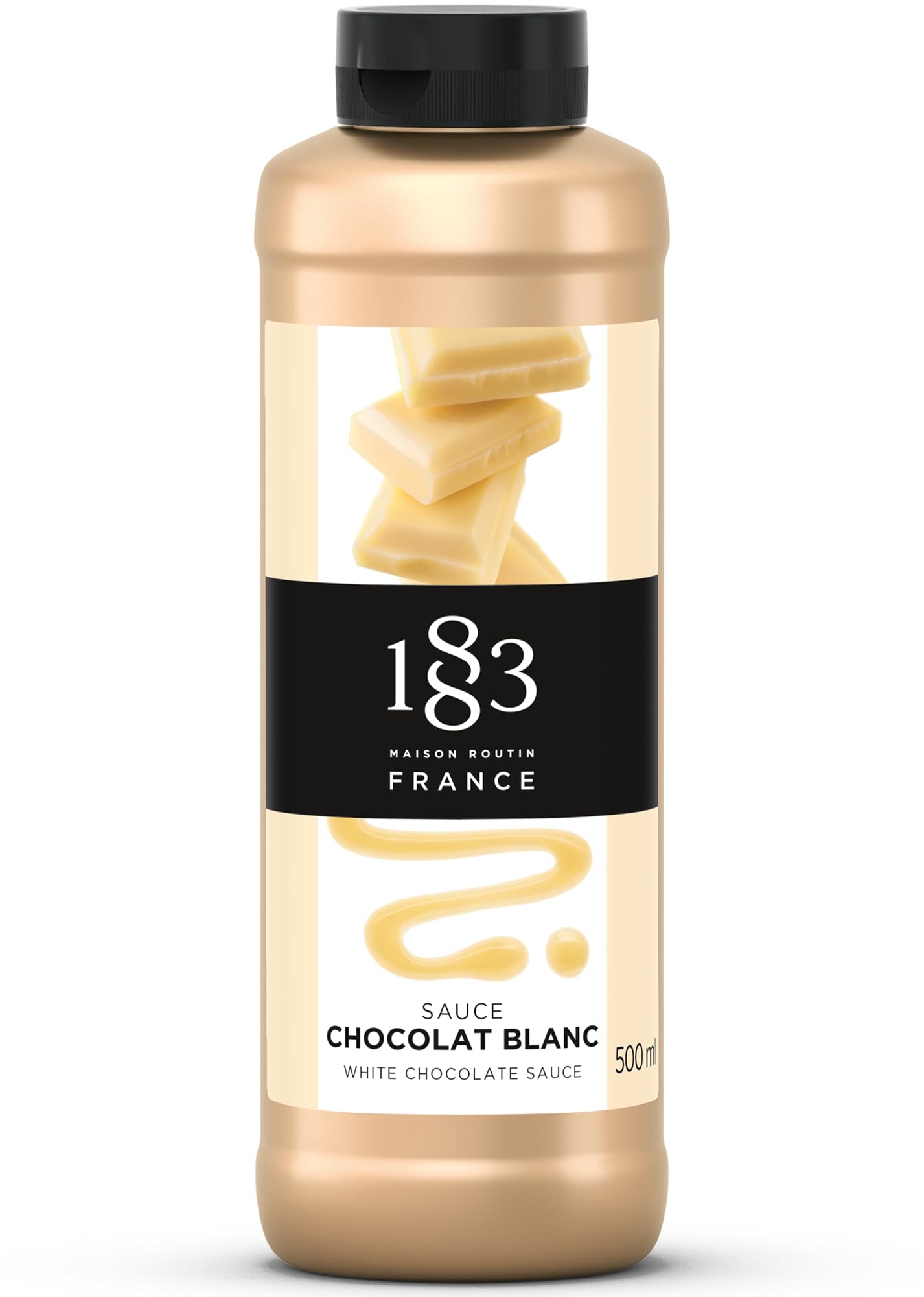1883 MAISON ROUTIN White Chocolate Sauce - Creamy Indulgence for Desserts & Drinks | 500ml Bottle 1