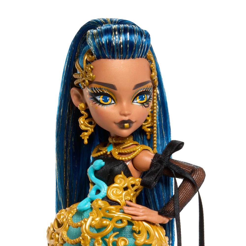 Monster High Cleo De Nile Scary Sweet Birthday Doll JBG76 | 11.4-inch Plastic Doll | Ages 4+ 5