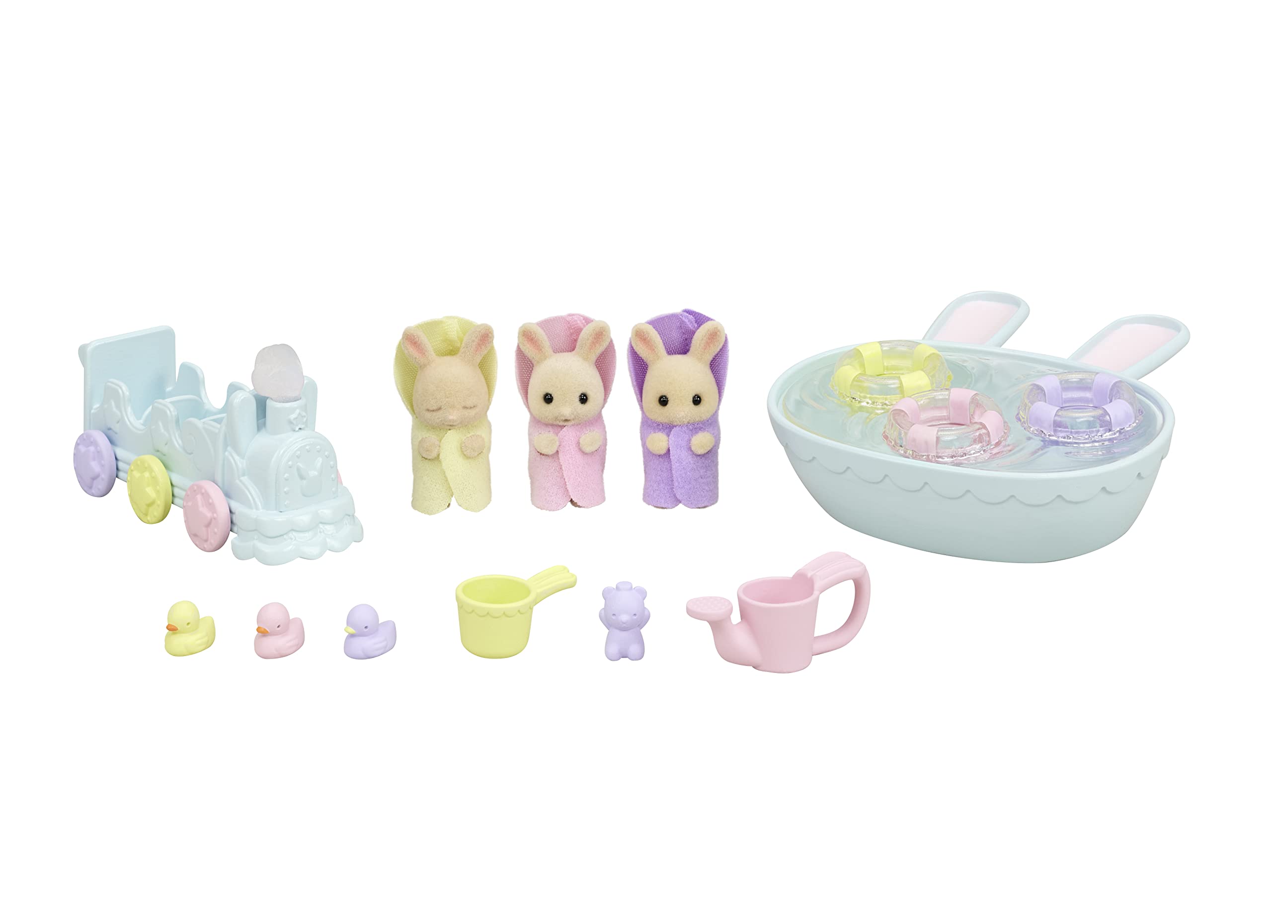 Sylvanian Families 5707 Triplets Baby Bathtime Set - Dollhouse Playsets