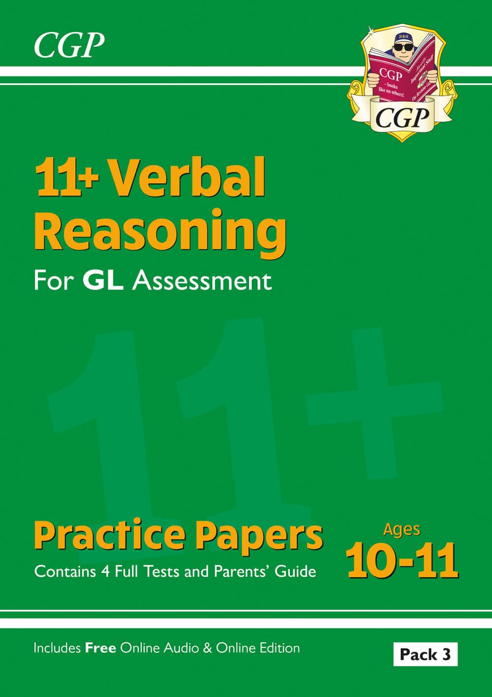 CGP Books 11+ GL Verbal Reasoning Practice Papers Pack 3 - Ages 10-11 | 76 Pages | Paperback