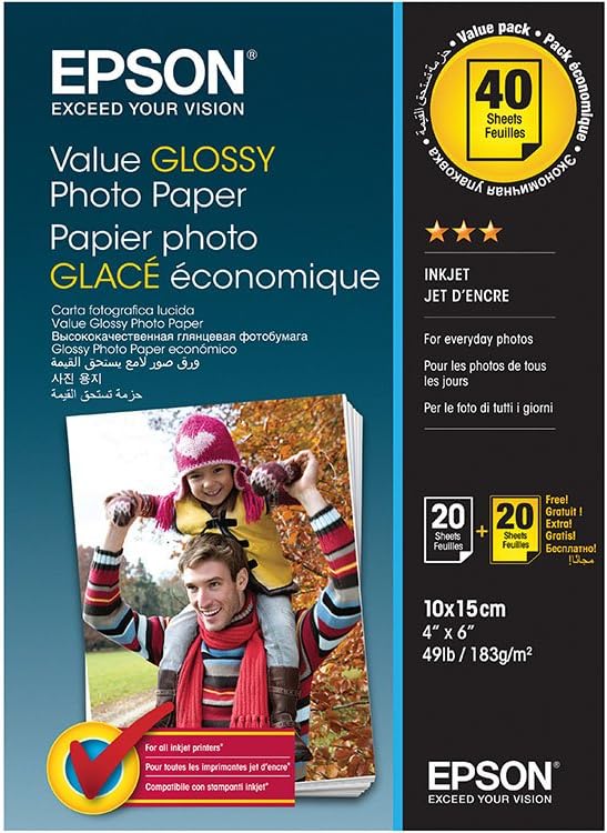 Epson C13S400044 Photo Paper 40 Sheets 10 x 15 cm 2644552