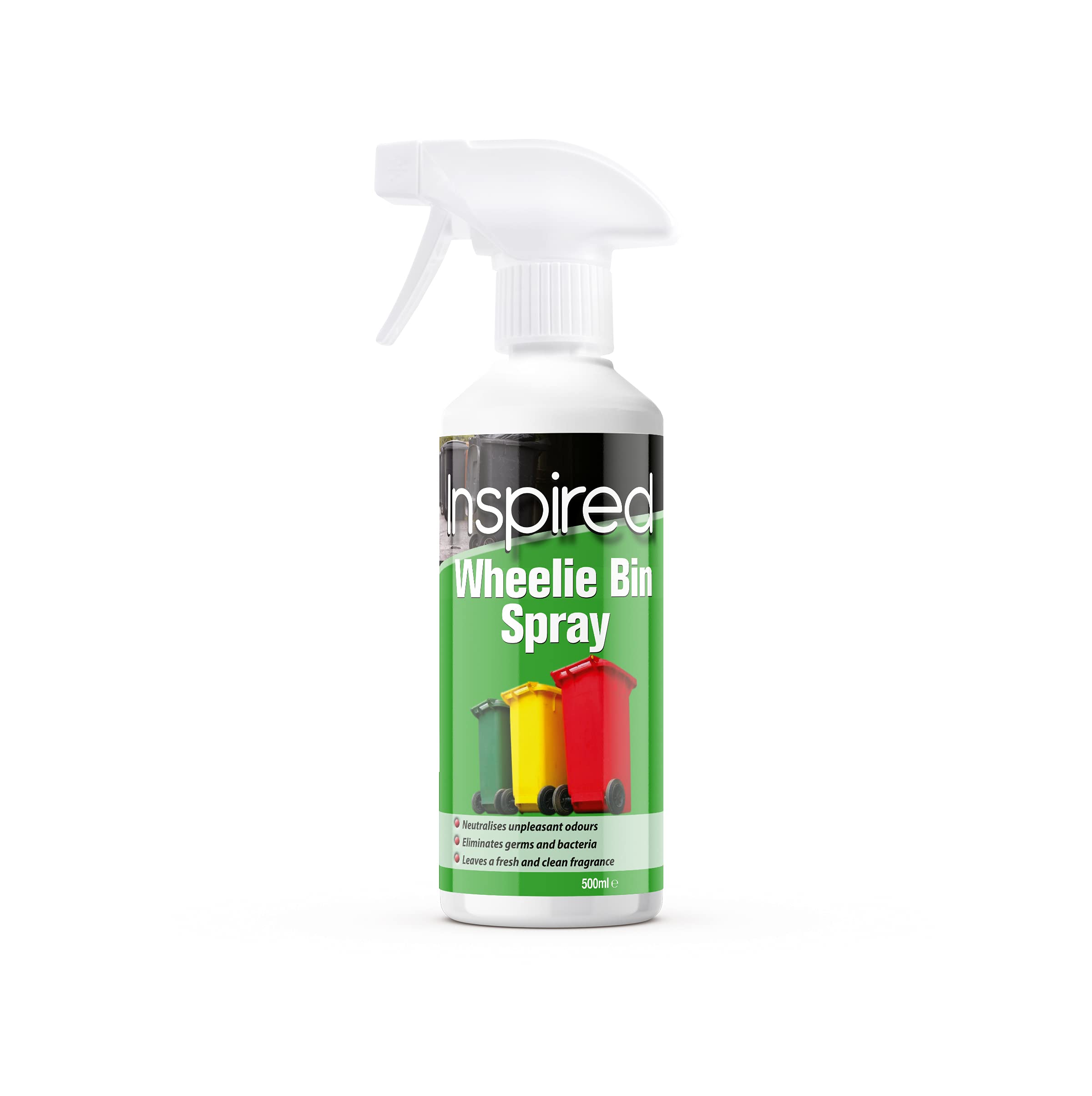 Inspired Wheelie Bin Cleaner - Kills 99.9% of Germs, Deodorises, Cleans & Sanitises | 500ml Spray 1