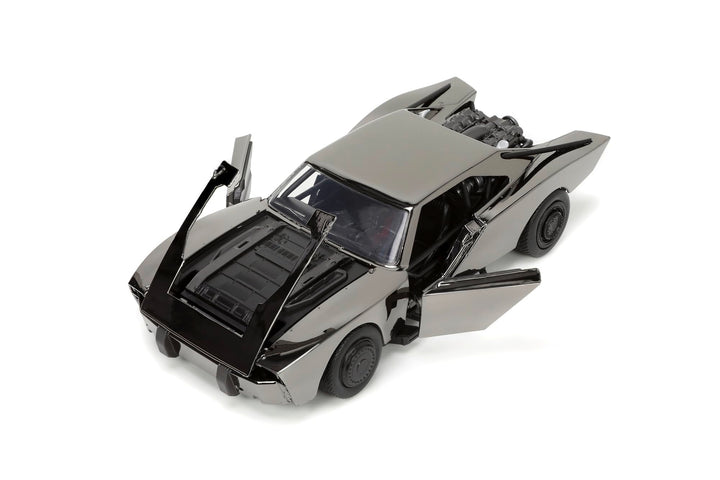 Smoby 253215012 Batmobile Metal Car - 1:24 Scale Die-Cast Model with Batman Figure, Ages 8+