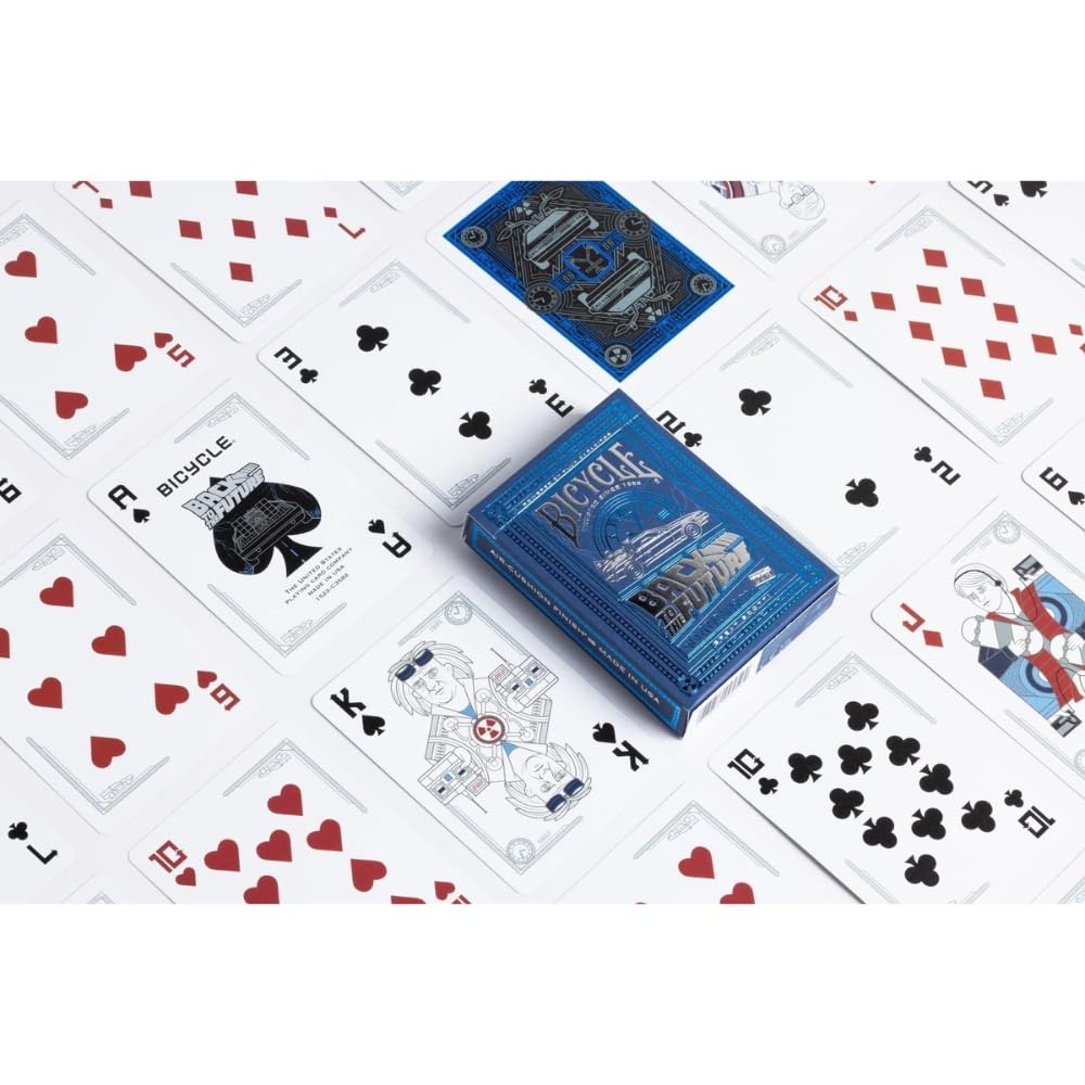 Bicycle Back to The Future Playing Cards - Air Cushion Finish, Custom Figures | Unisex Adult 3