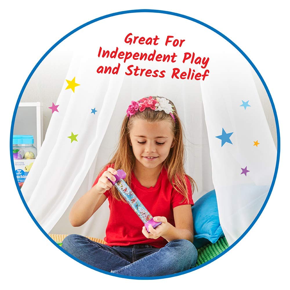 Learning Resources Sensory Fidget Tubes - Set of 4 Calming Play Bottles for Autism, ADHD & Anxiety Relief 2