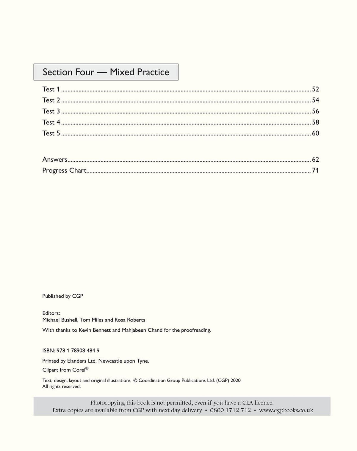 CGP Functional Skills Maths Level 1 - 10 Minute Tests | Paperback | 72 Pages 4