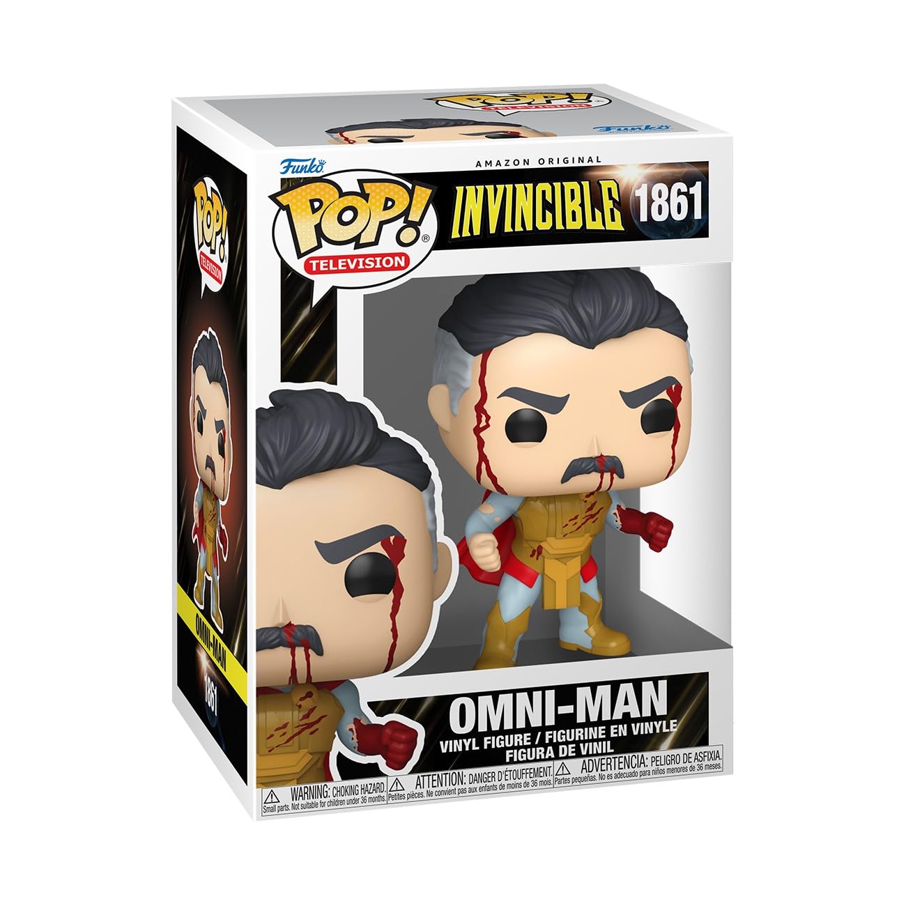 Funko Omni-Man Bloody Vinyl Figure - Invincible TV Show Collectible | ~3.75 in 1