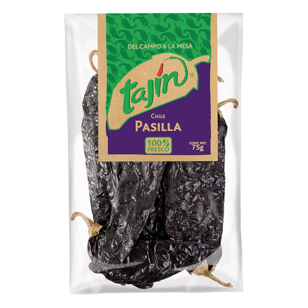 Tajin Pasilla Chillies - Whole Dried Peppers for Authentic Mexican Flavor, 75g 1