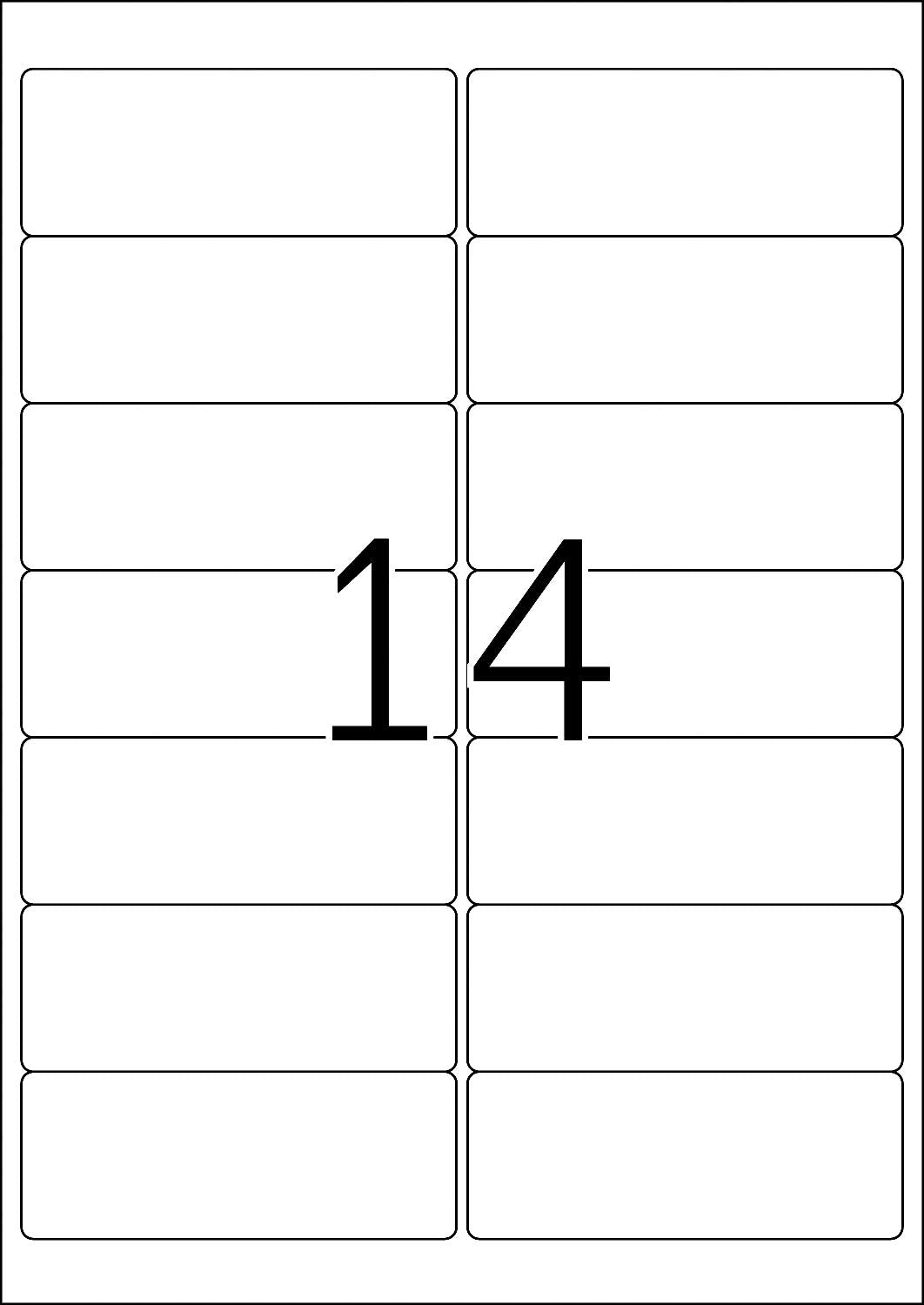 TopStick 8757 Address Labels - 1400 Labels, 99.1 x 38.1 mm, White, for Laser & Inkjet