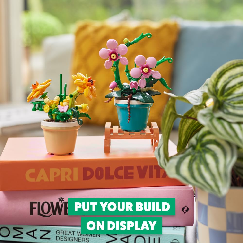 MAX Premium Garden Pot Plants Building Bricks - Phalaenopsis (233 Pieces, 6 to Collect) 2