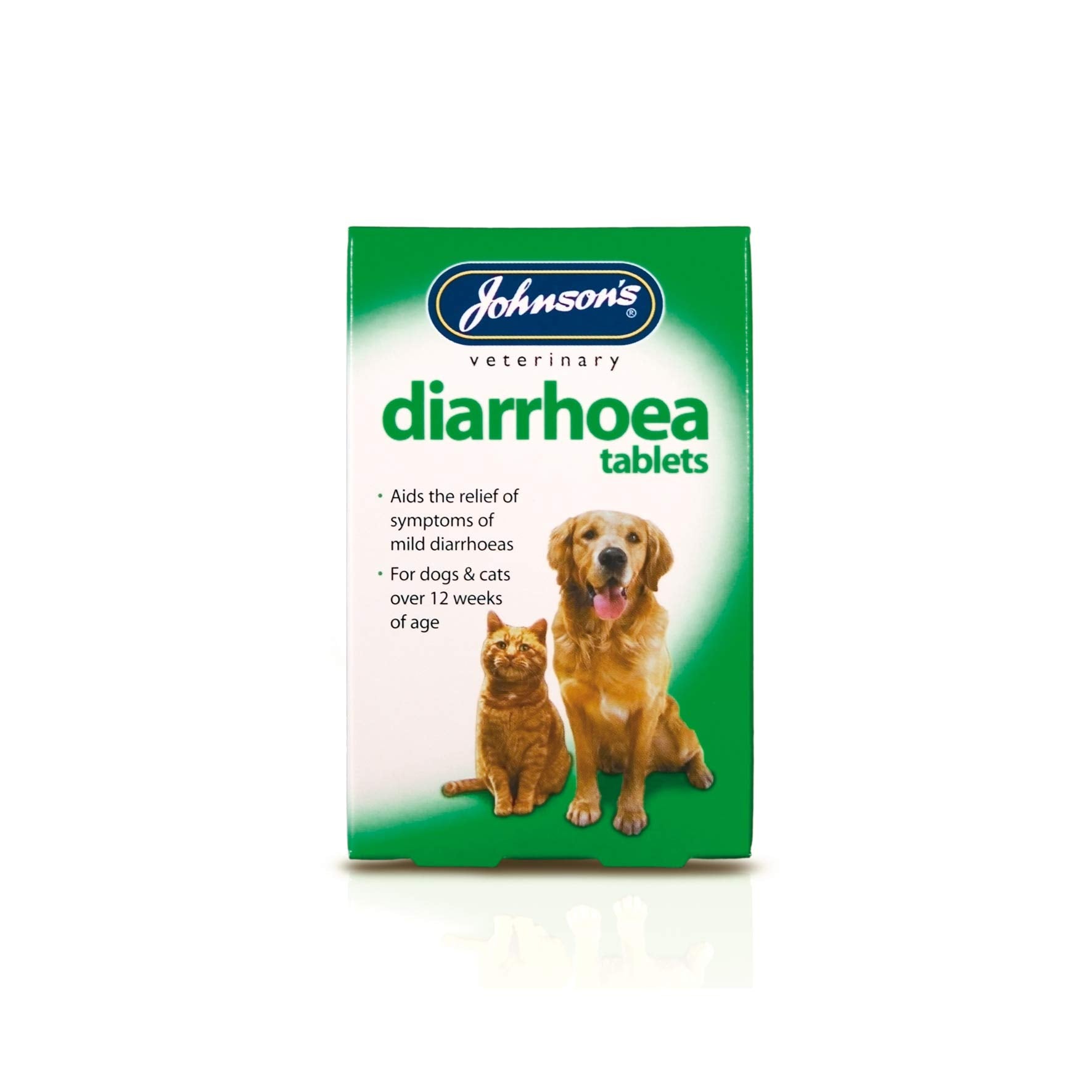 Johnsons Vet Diarrhoea Tablets for Cats & Dogs - 12 Pack | Aids Mild Symptoms 1