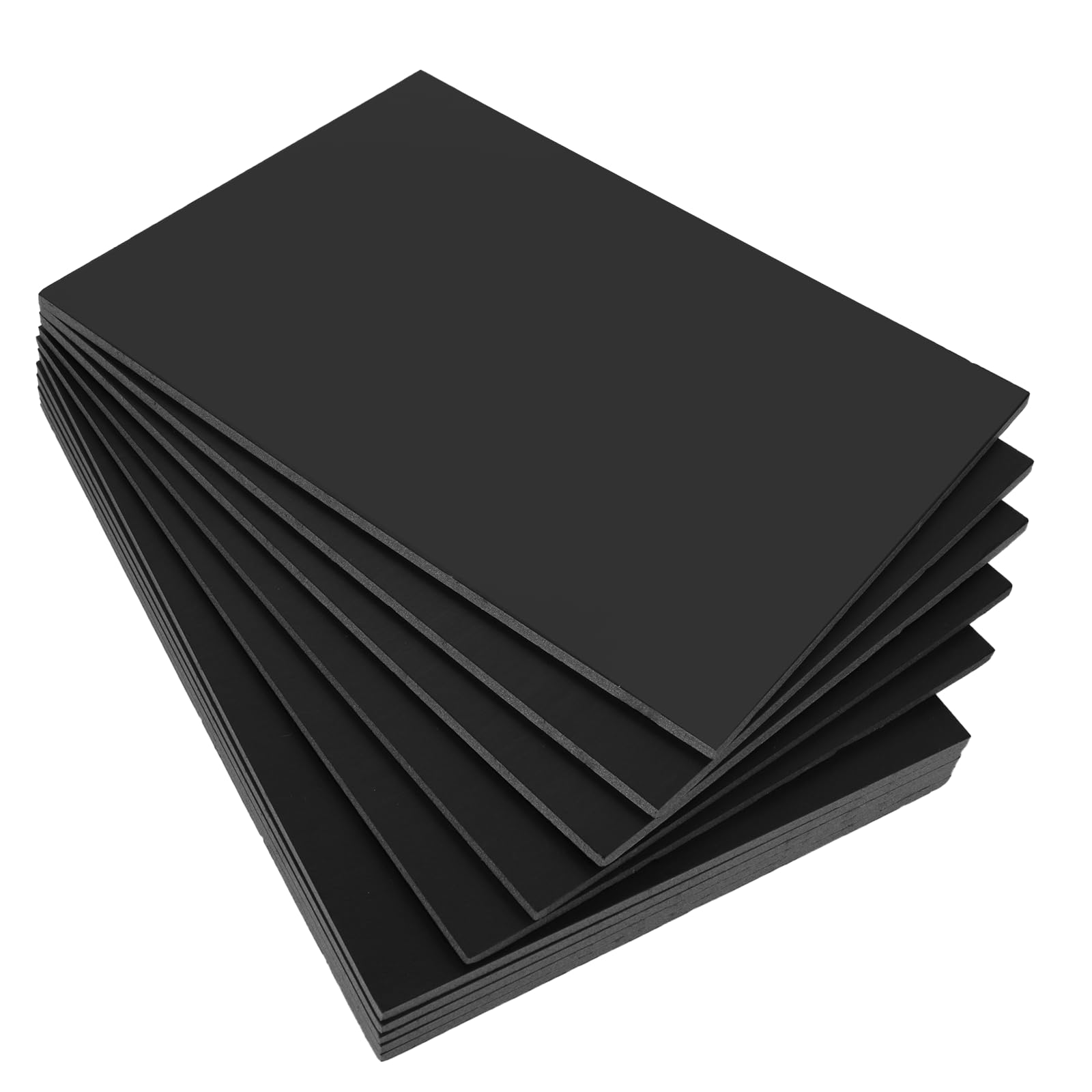 ASelected Foam Boards - 10 Pack A4 Black Polystyrene Sheets | 5mm Thick | High Density 1