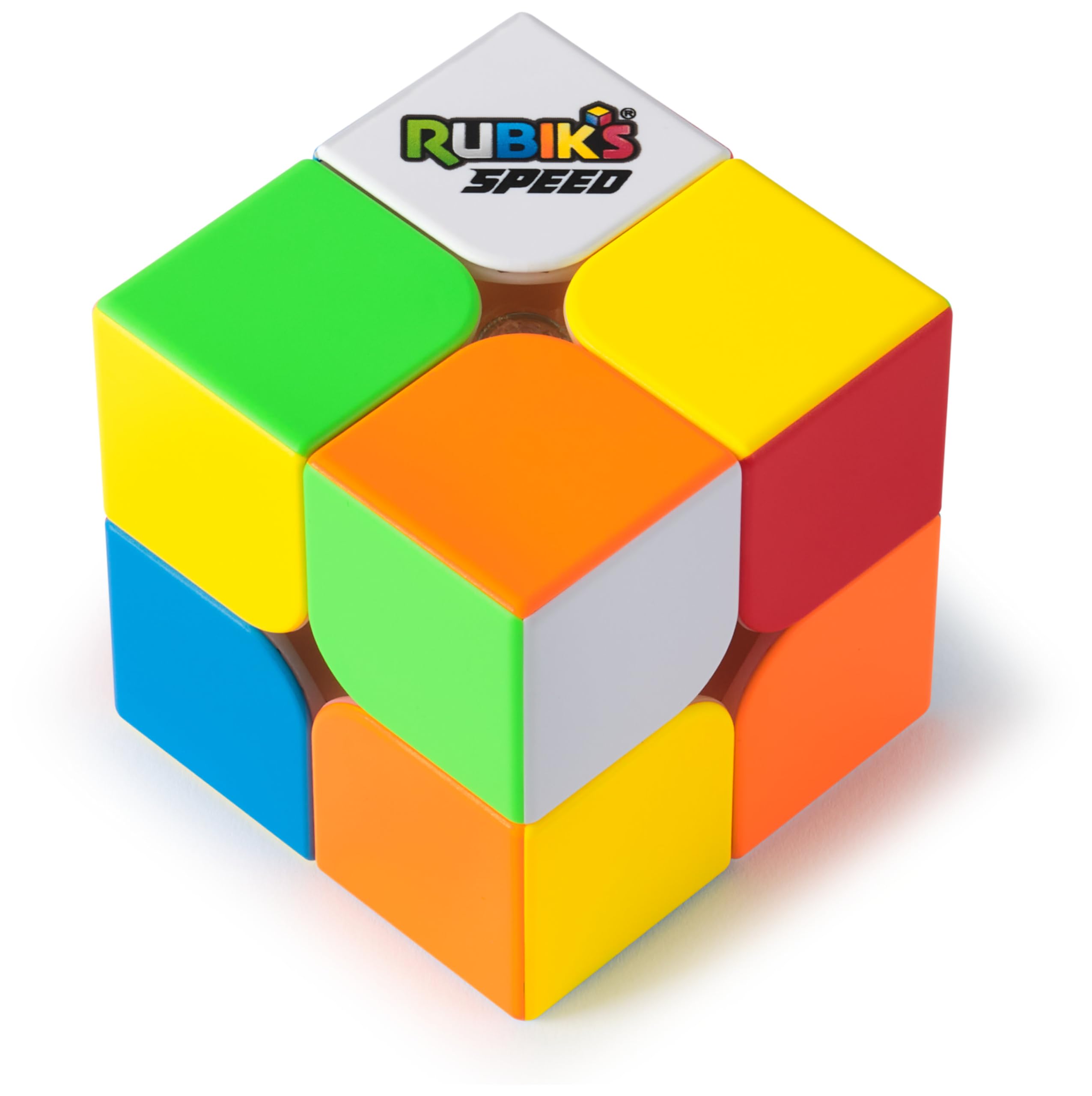 Rubik's 2x2 Speed Cube - Stickerless, Faster, Smoother Play | Multicolor Plastic 3