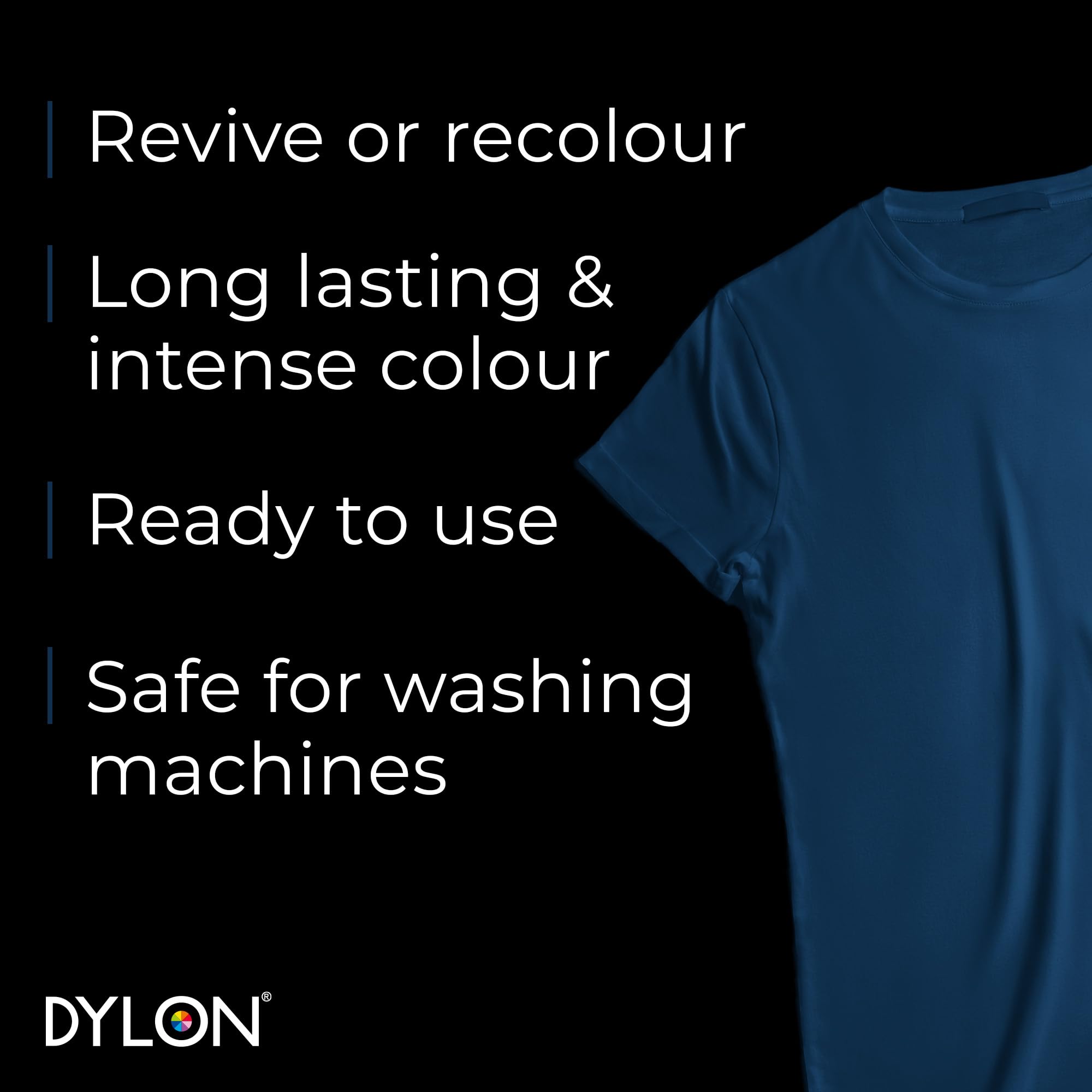 Dylon Washing Machine Fabric Dye Pod for Clothes & Soft Furnishings - Jeans Blue | 350g