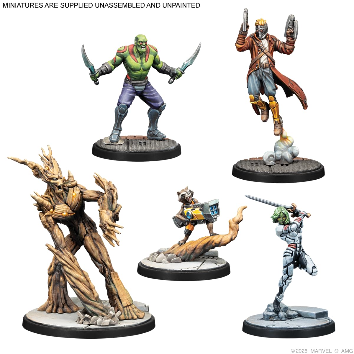 Asmodee Marvel Crisis Protocol Guardians of the Galaxy Starter Set | 2 Players | 45 Minutes Playtime | Ages 14+
