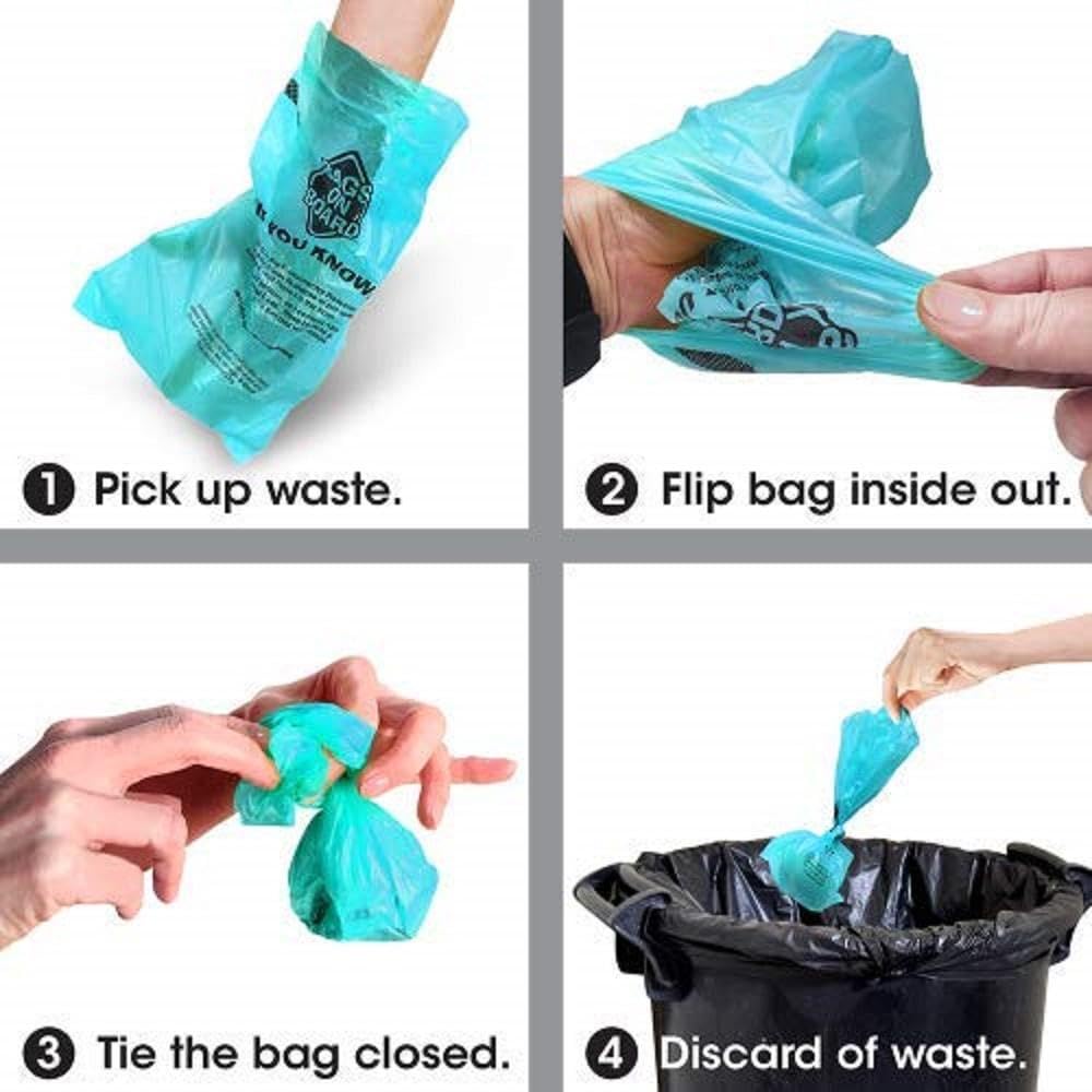 Bags on Board Dog Poop Bags - Ocean Breeze Scent, Leak-Proof, 140 Count 2