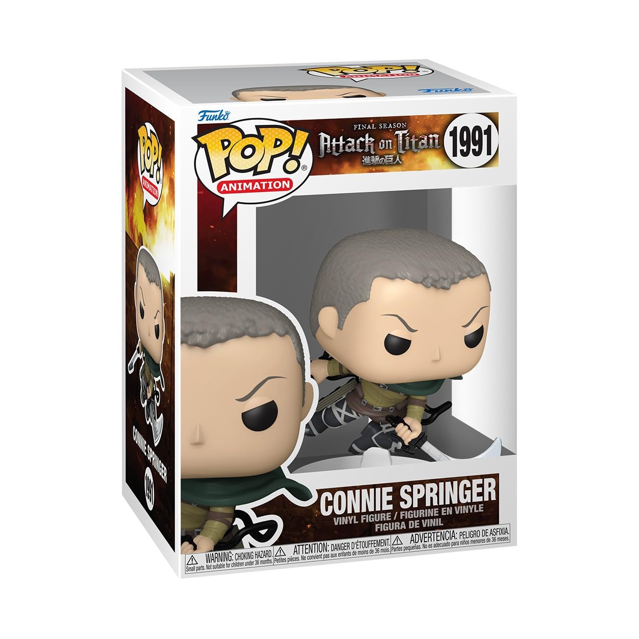 Funko Pop! Animation: Attack on Titan - Connie Springer Vinyl Figure | Approx. 3.75 Inches Tall | Model 80370