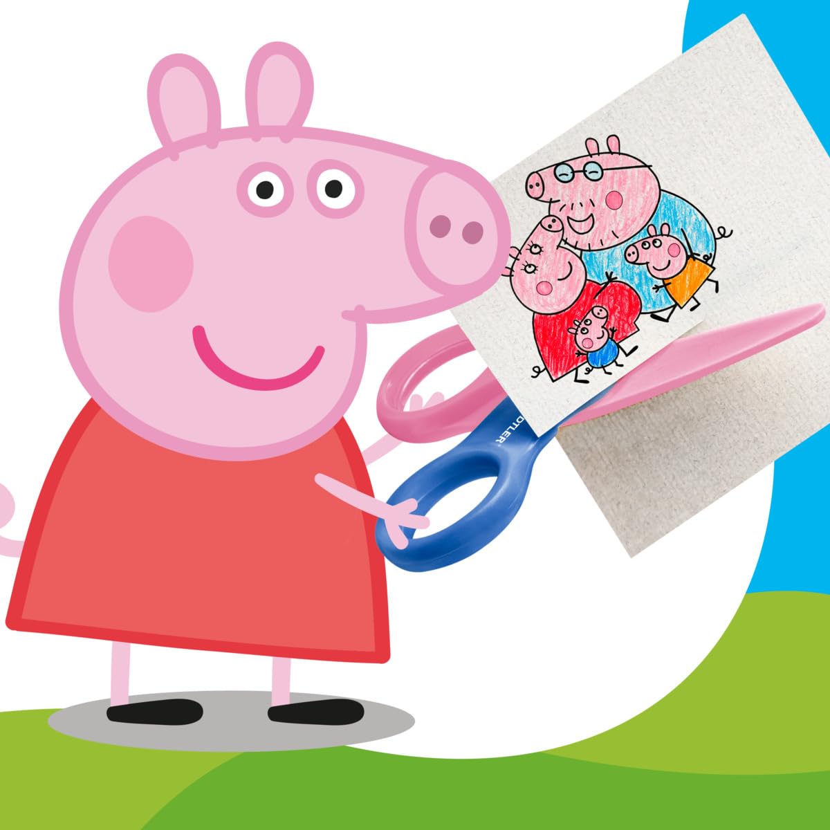 STAEDTLER Peppa Pig Noris Junior Safety Scissors - Rounded Tips, Paper Only Cut | Approx. 10cm 4