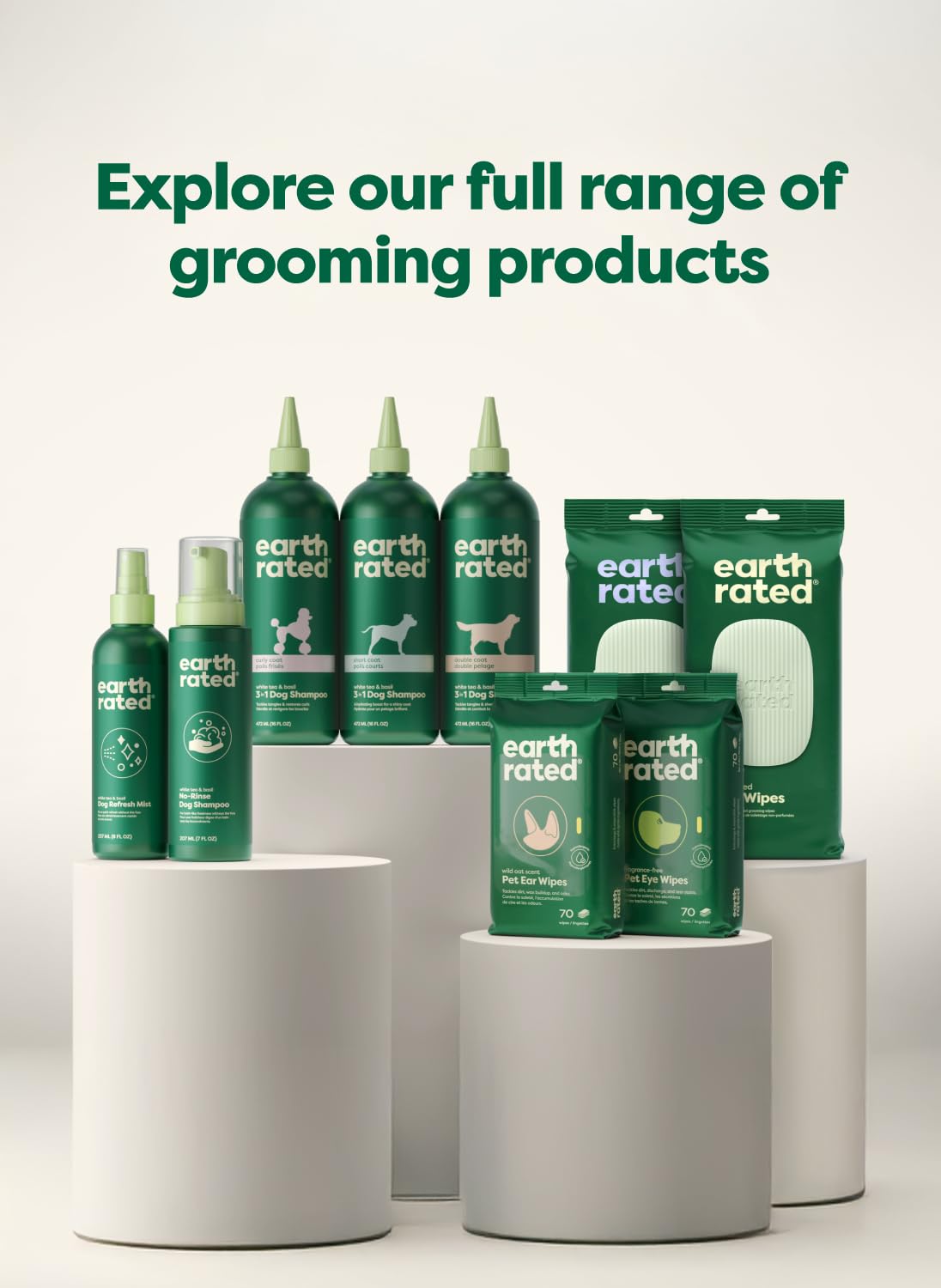 Earth Rated No-Rinse Dog & Puppy Shampoo - Waterless Foam for Conditioning & Deodorizing | 7 oz 7