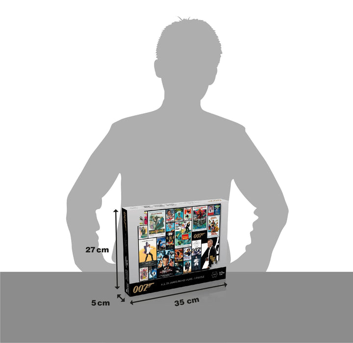 James Bond 1000 Piece Jigsaw Puzzle - Movie Posters Collection