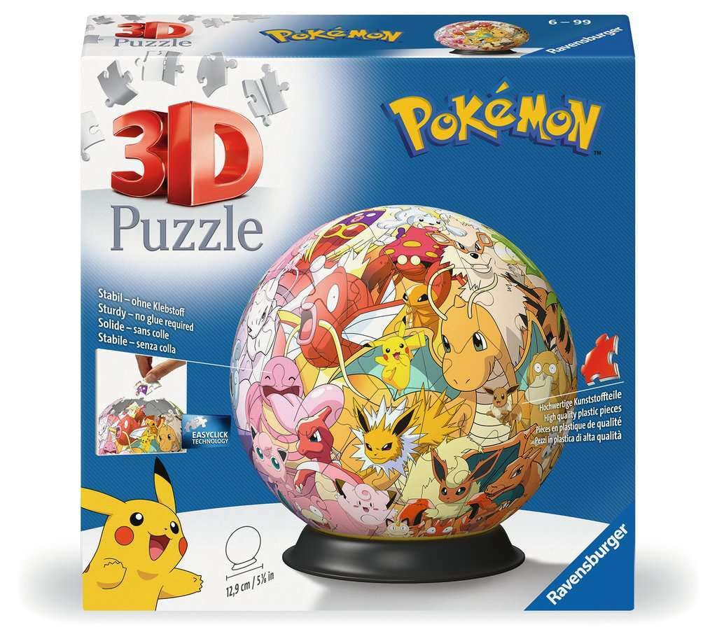 Ravensburger Pokemon 72 Piece 3D Jigsaw Puzzle Ball 1
