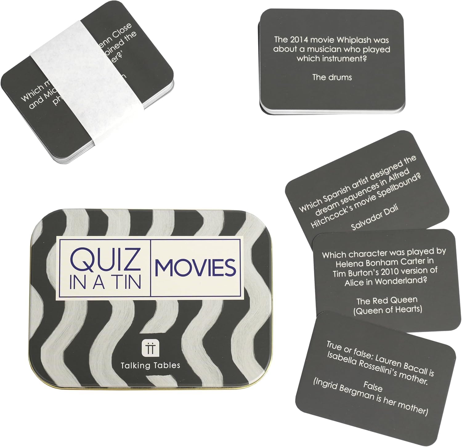 Talking Tables Movie Trivia Quiz Game Cards for Adults and Teens 3