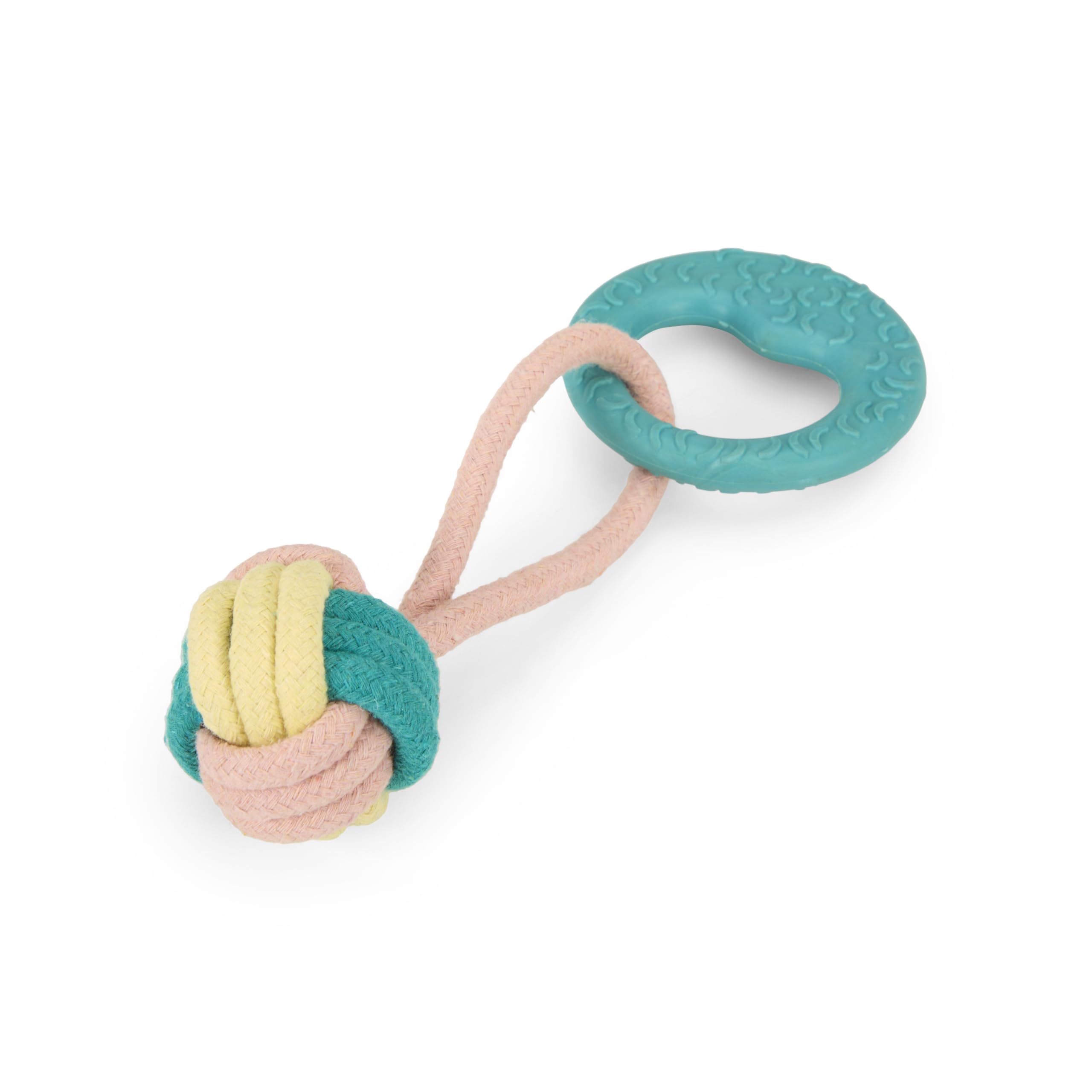 Petface Little Petface Rope Ball Dog Toy with Handle for Small Dogs and Puppies | TPR Material 1