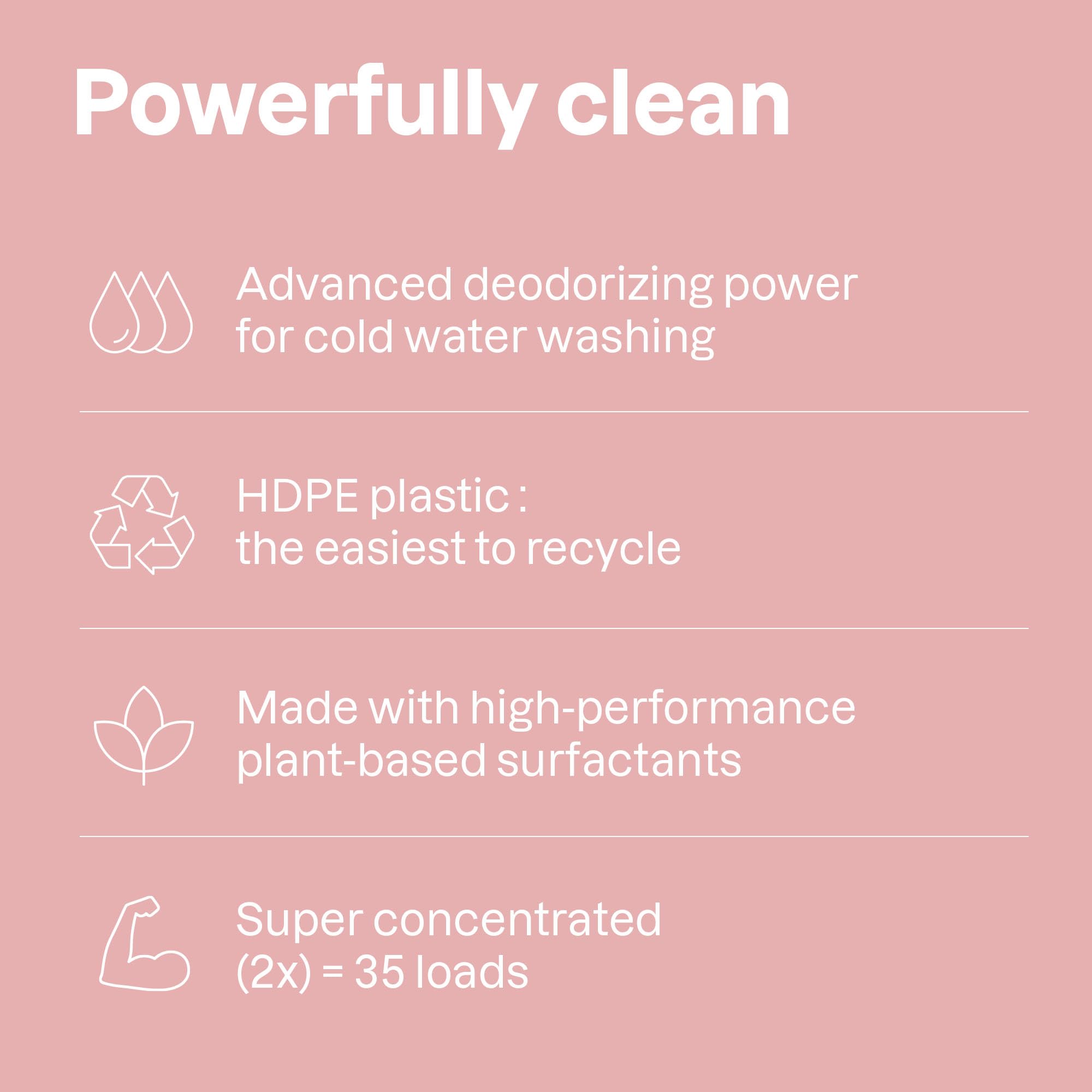 ATTITUDE Baby Laundry Detergent Liquid - Sweet Lullaby Scent, EWG Verified, Naturally Derived, Vegan, HE Compatible, 1.04 L (35 Loads)