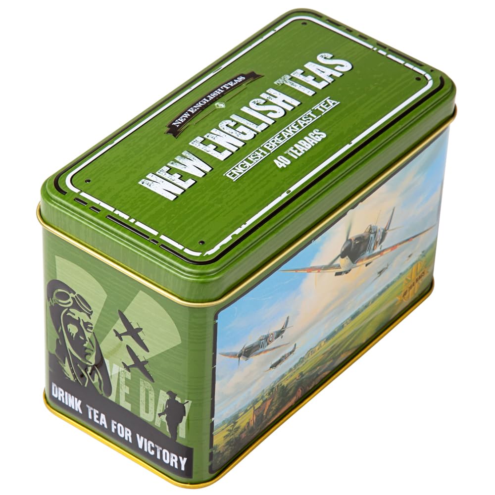 New English Teas - Spitfire Tea Tin with English Breakfast Teabags, 40 Count 3